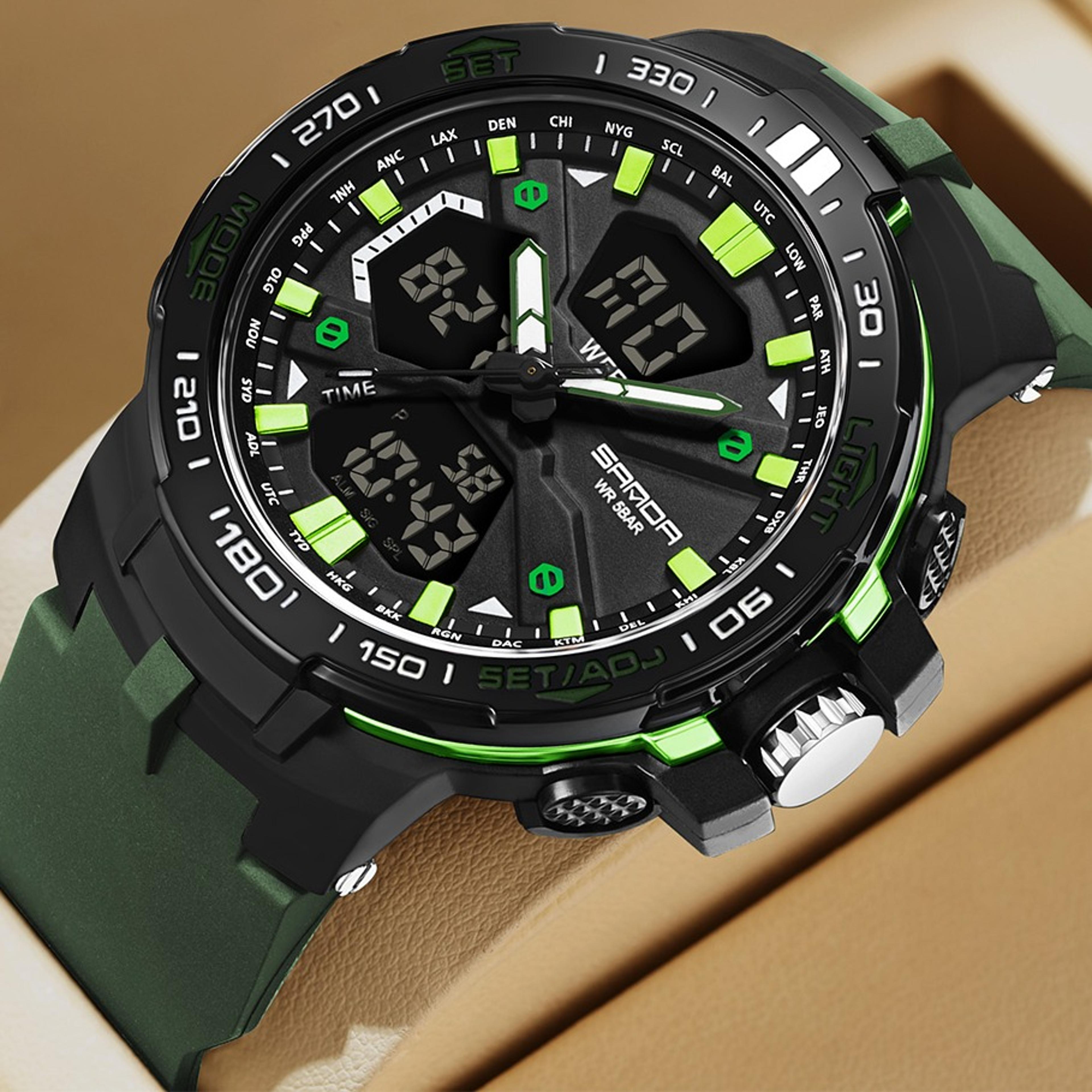 mens digital sports watch waterproof led outdoor watch