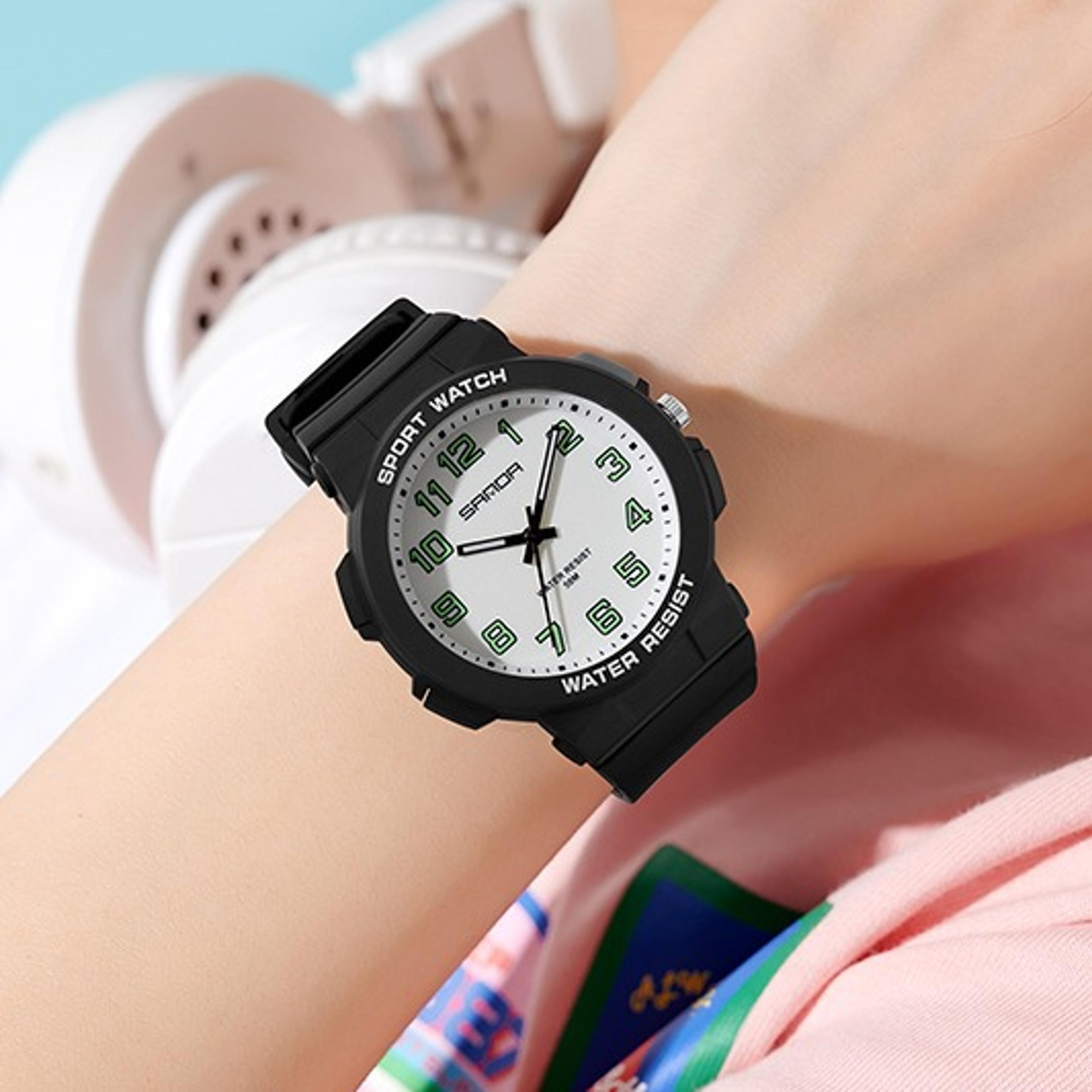 kids sports watch waterproof quartz watch with soft tpu strap