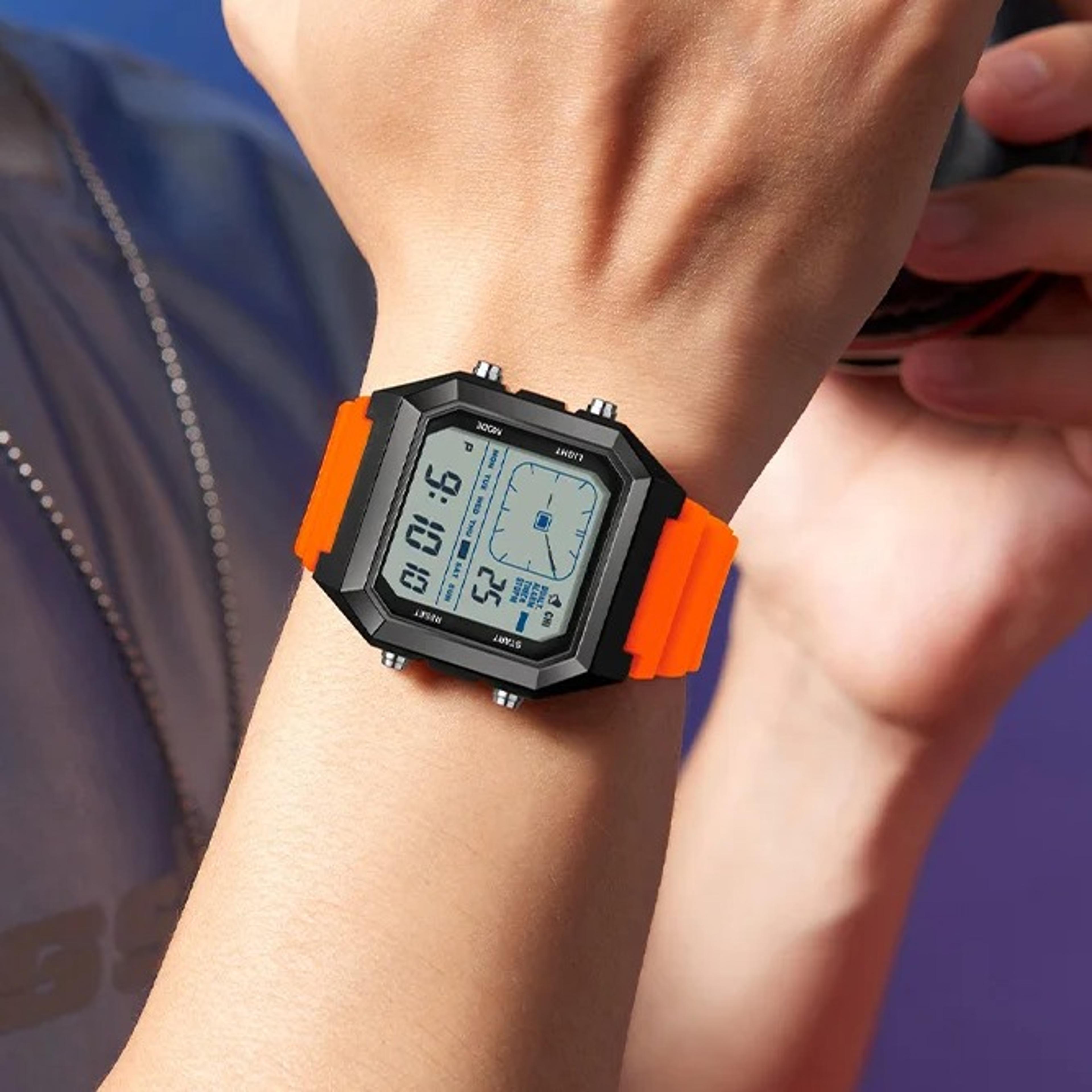mens digital sports watch waterproof led multifunction alarm watch