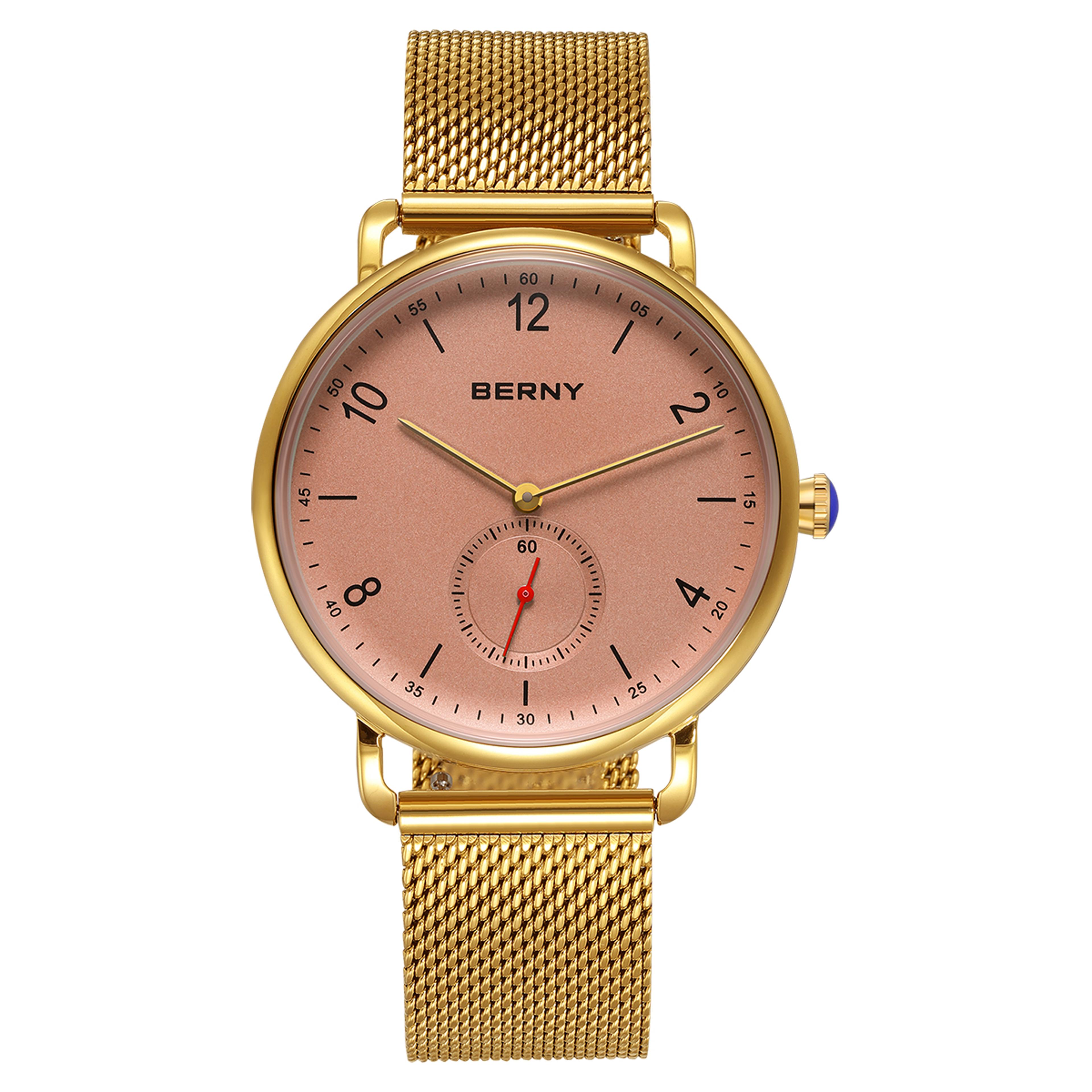 minimalist mens quartz watch stainless steel waterproof wristwatch