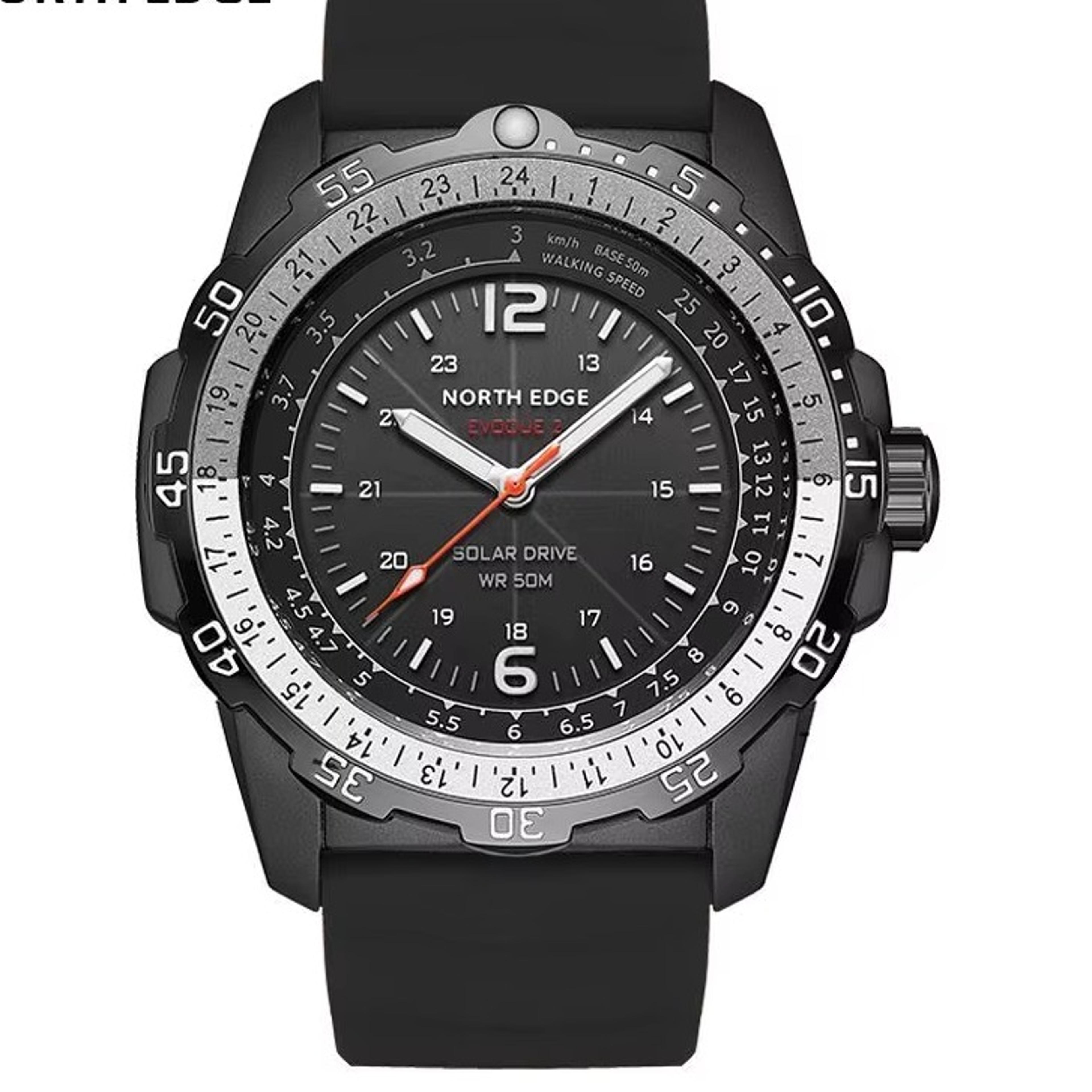 solar powered watch for men waterproof military watch