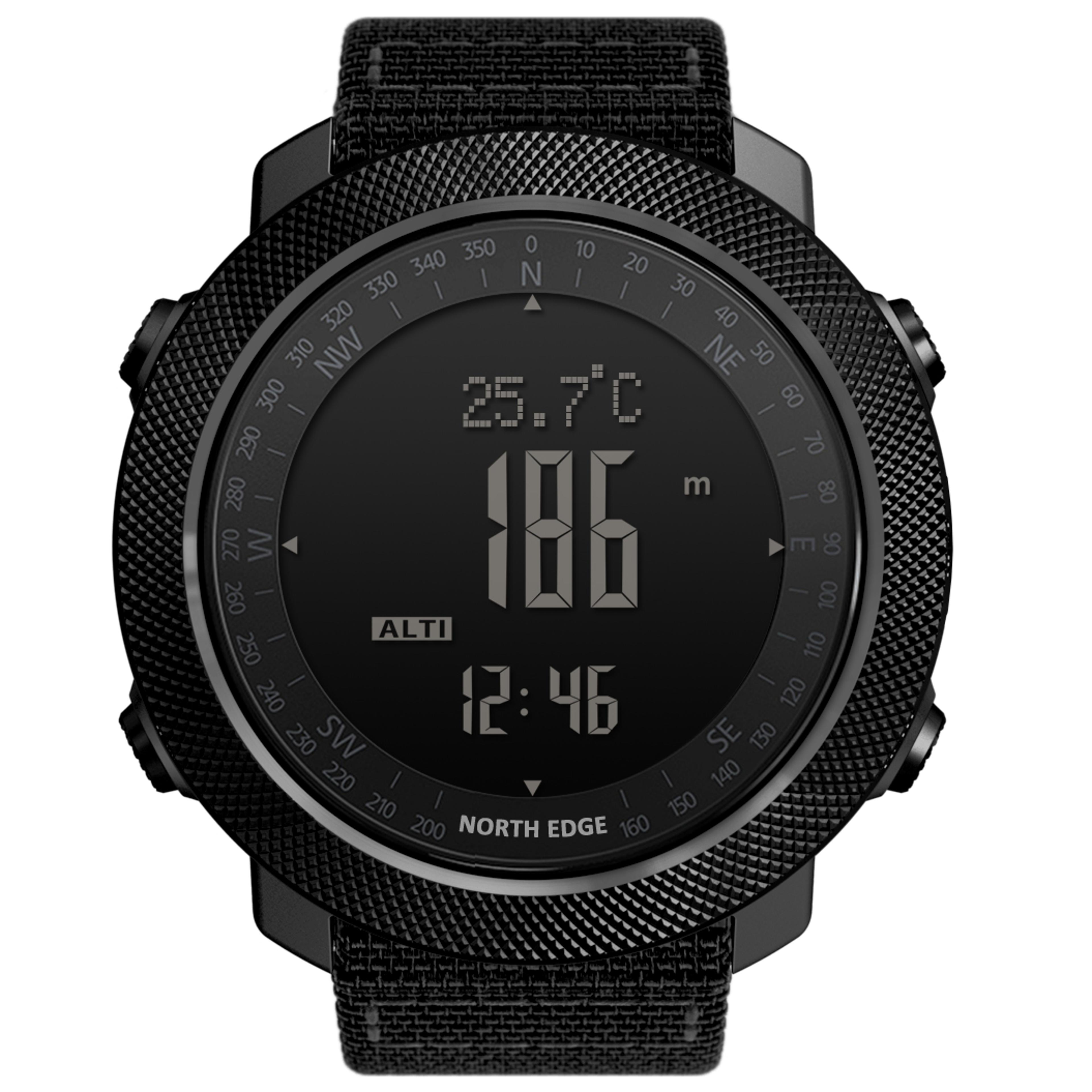 outdoor sports watch with compass altimeter barometer and water resistance
