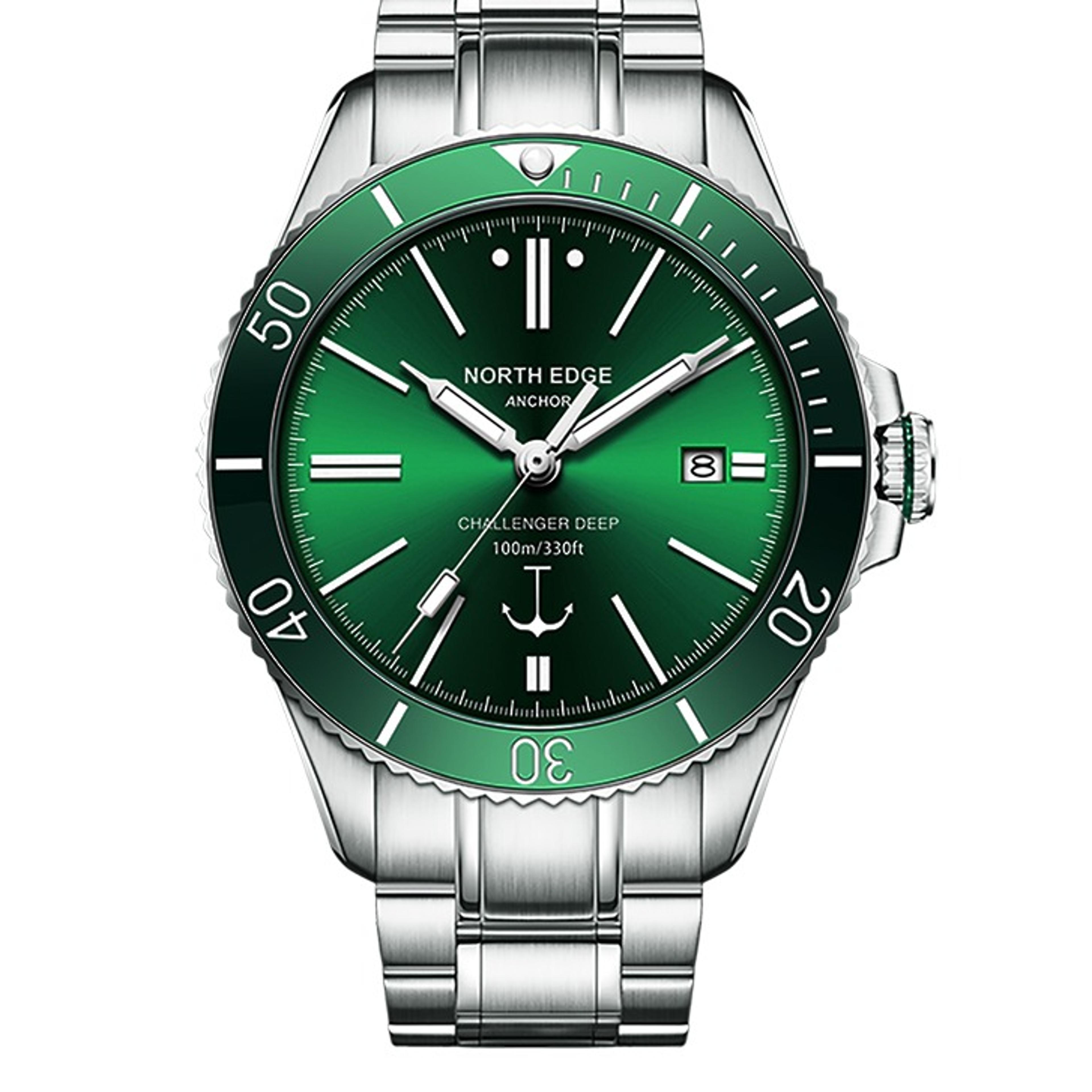 automatic mens watch with sapphire glass and miyota
