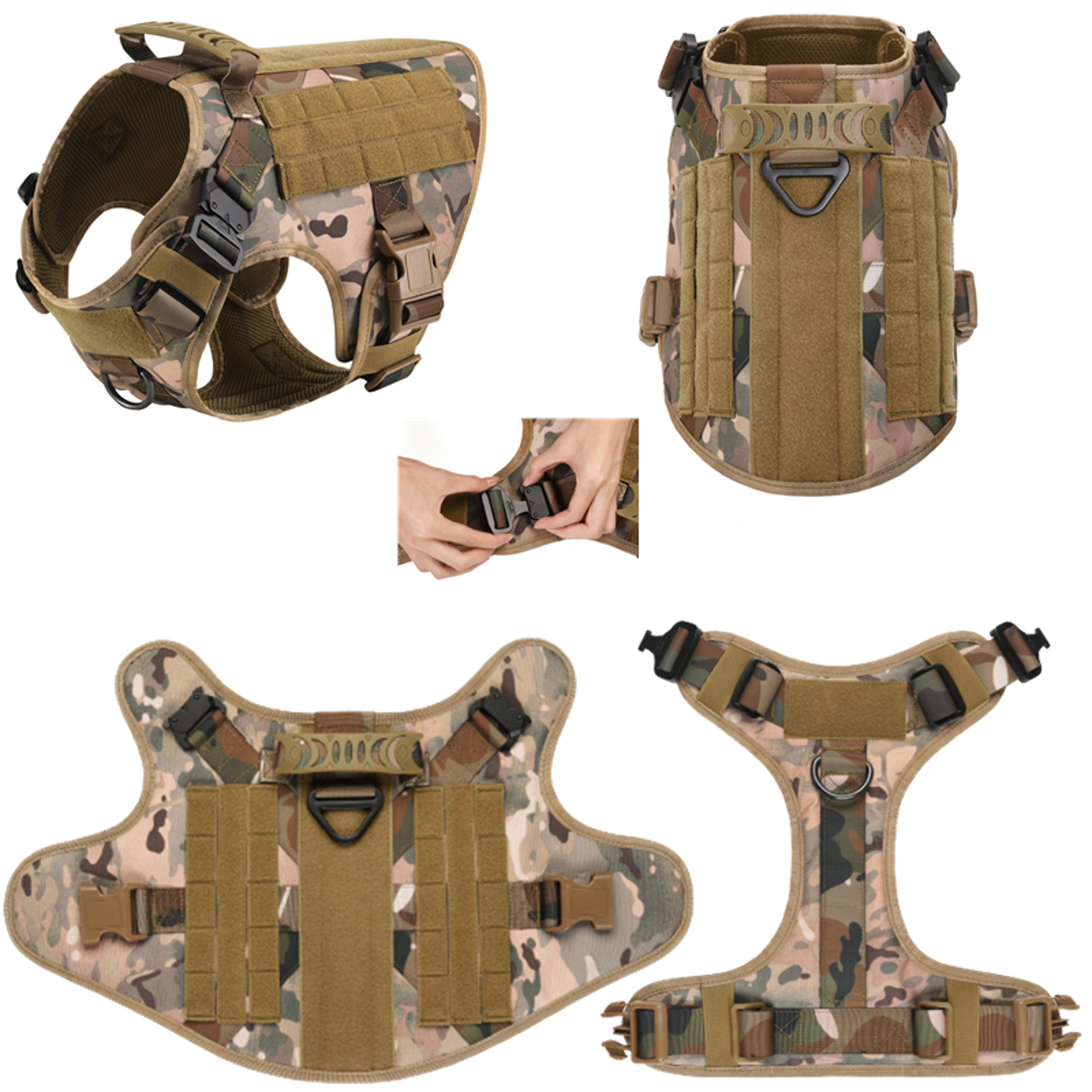 tactical dog harness and leash set for training walking and outdoor adventures