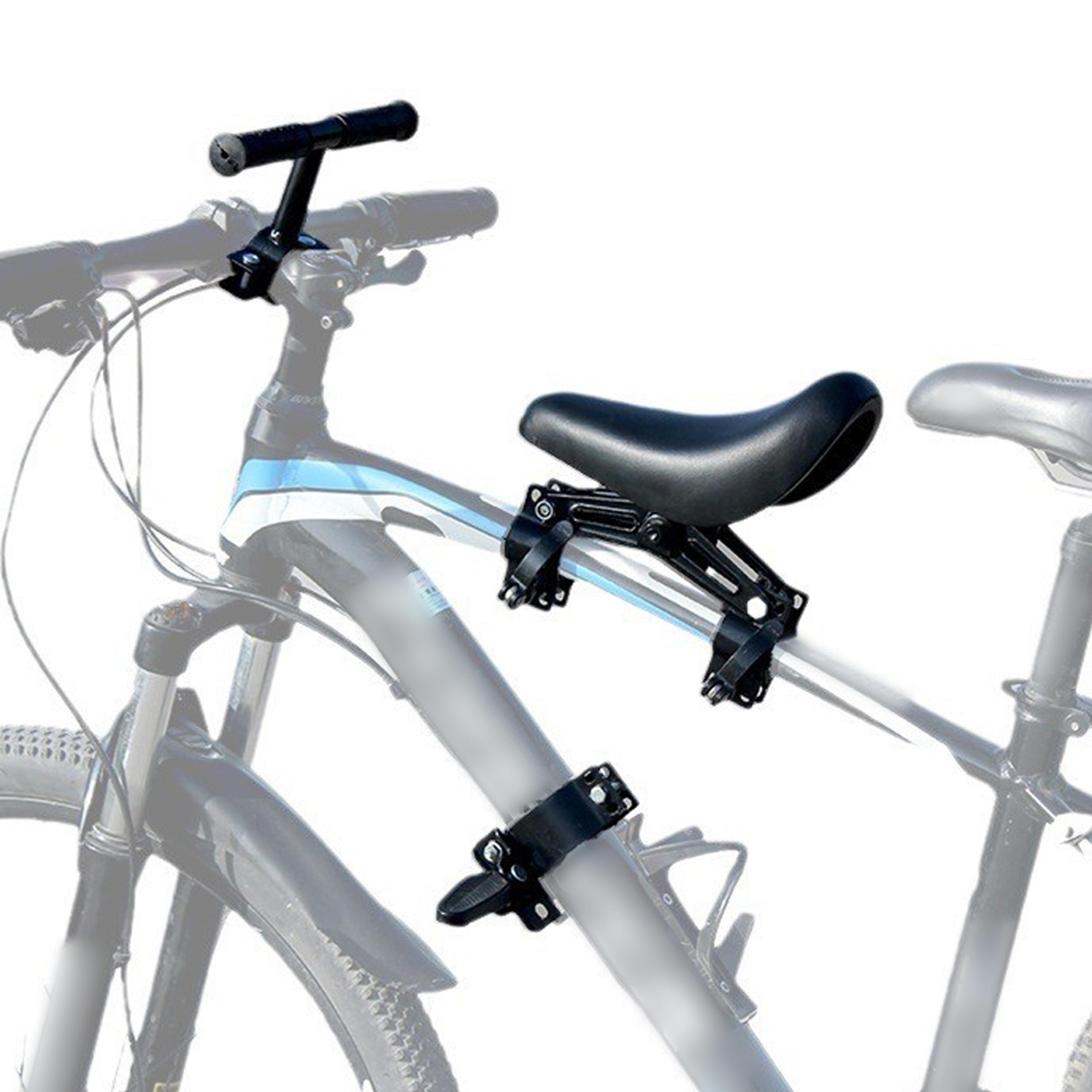front mounted child bike seat with kids handlebar and folding footrests