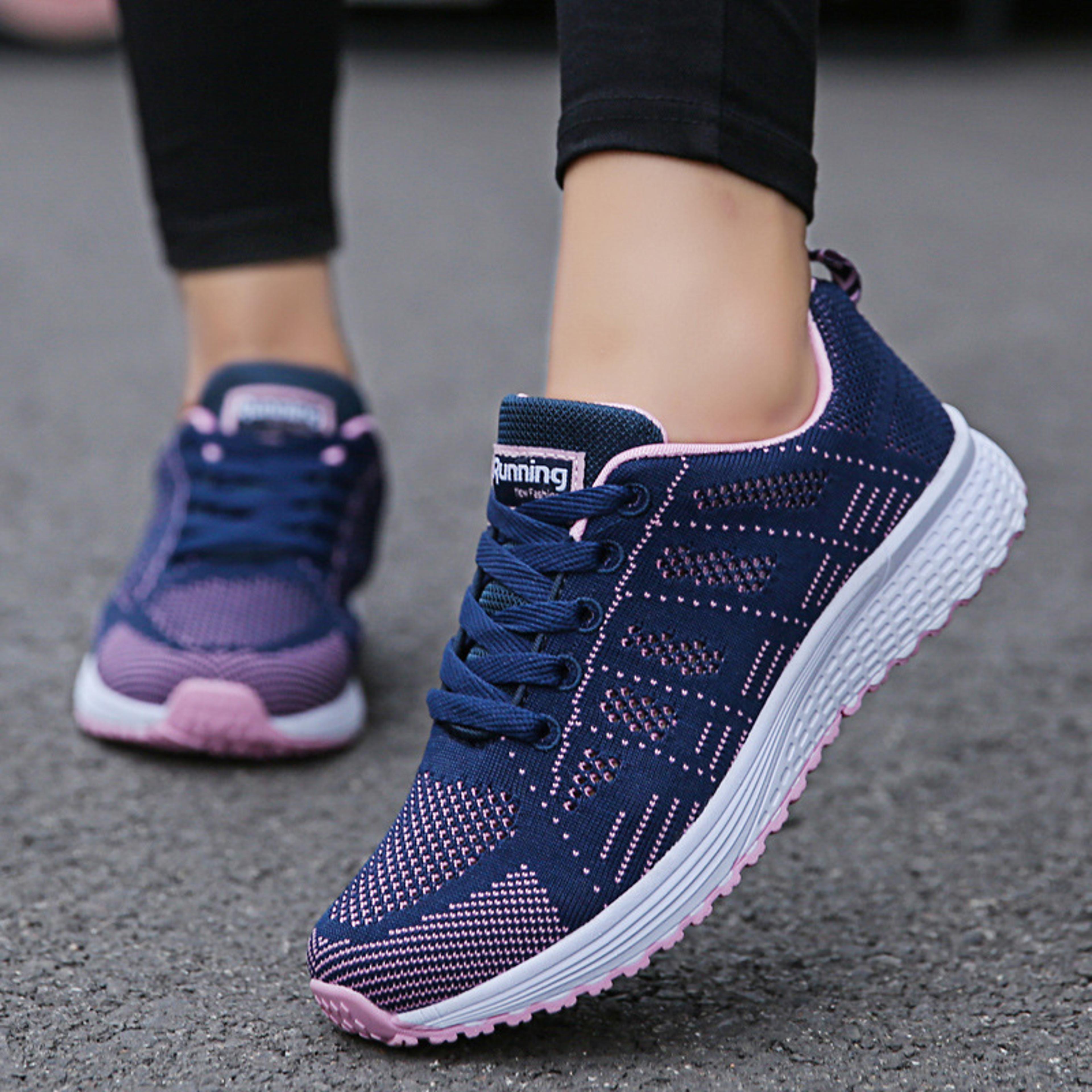 womens breathable mesh walking shoes lightweight casual sneakers for everyday comfort