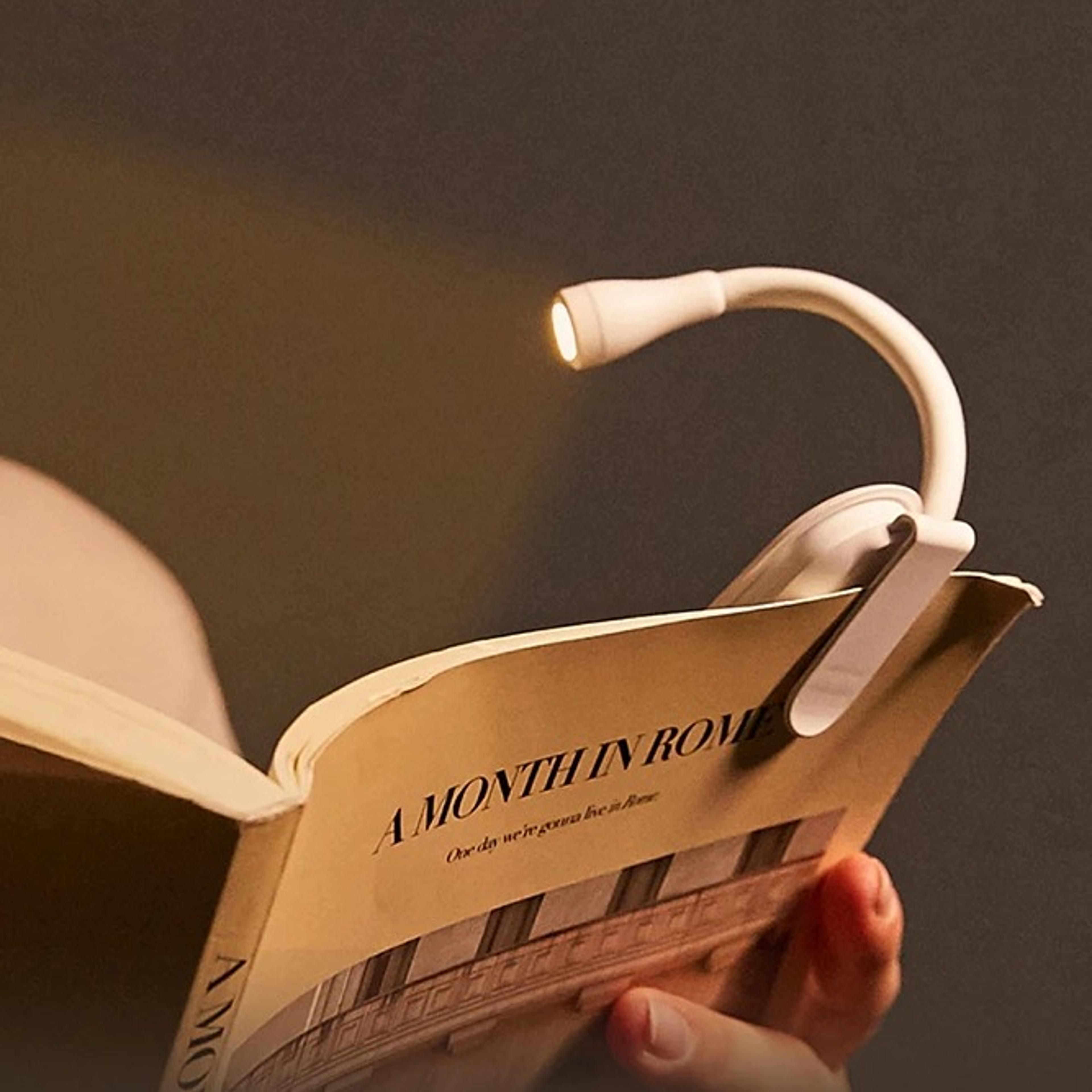 rechargeable book light adjustable clip on reading light