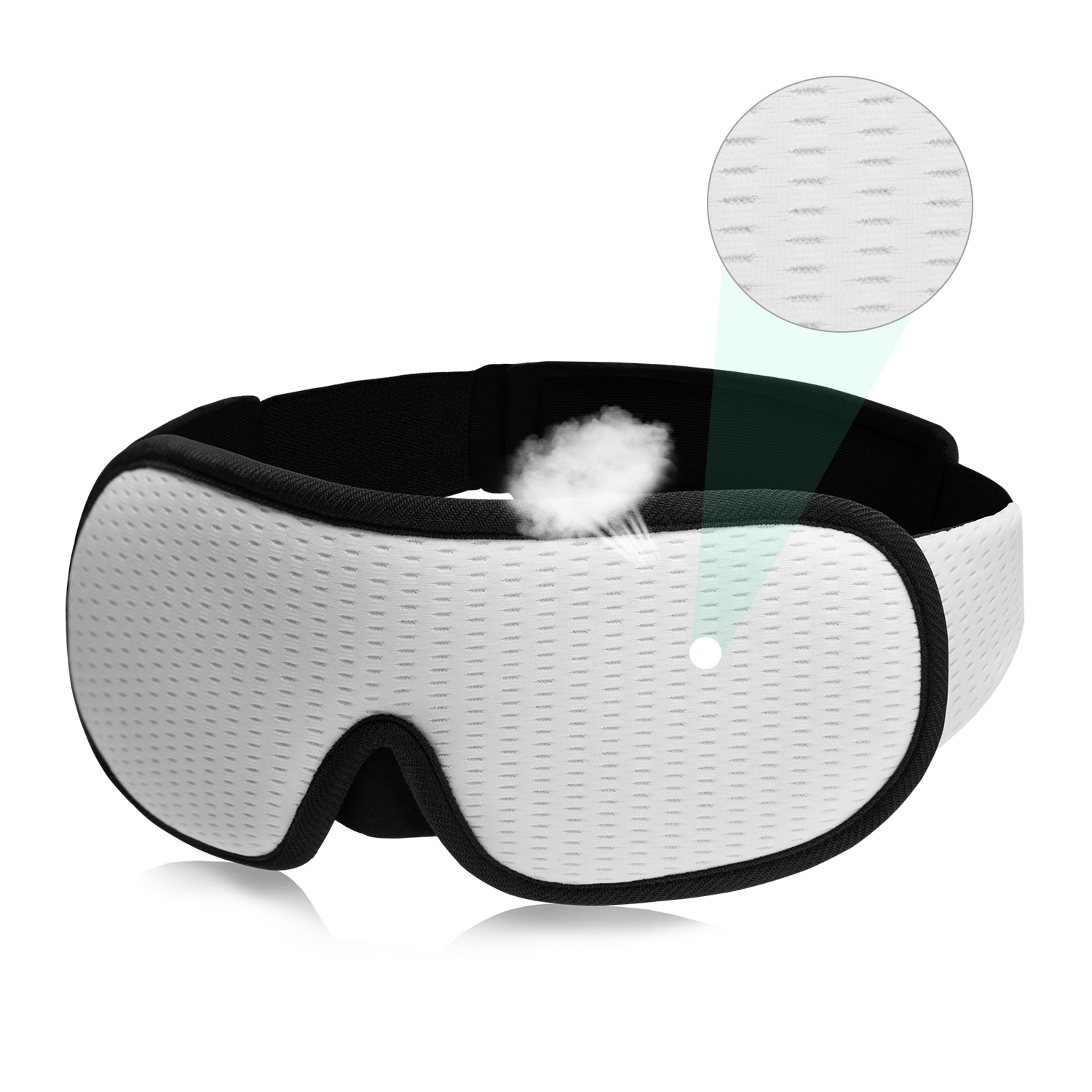 3d sleep mask blackout eye mask with soft padded contoured eye cups