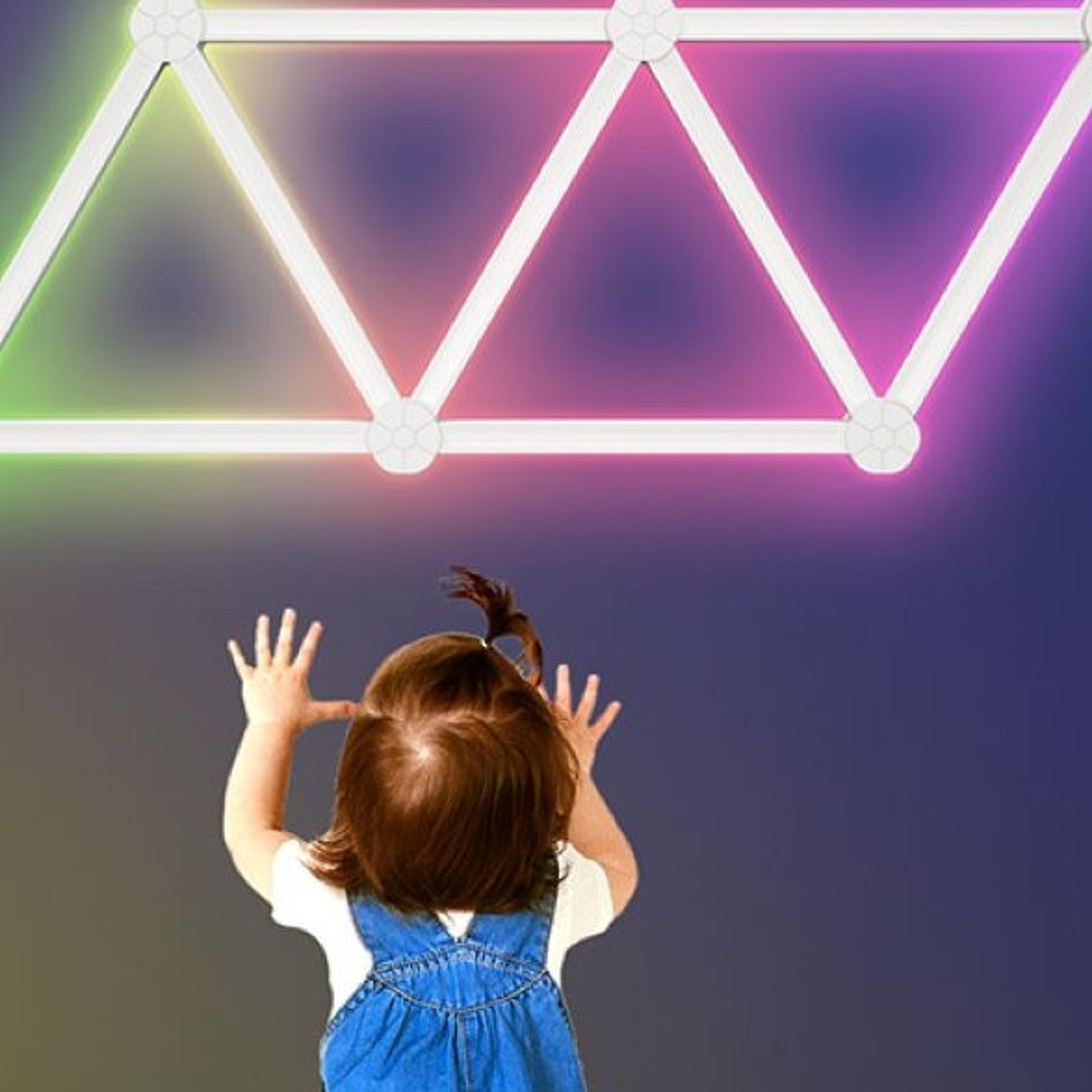rgb smart wall lights with music sync and diy modular design