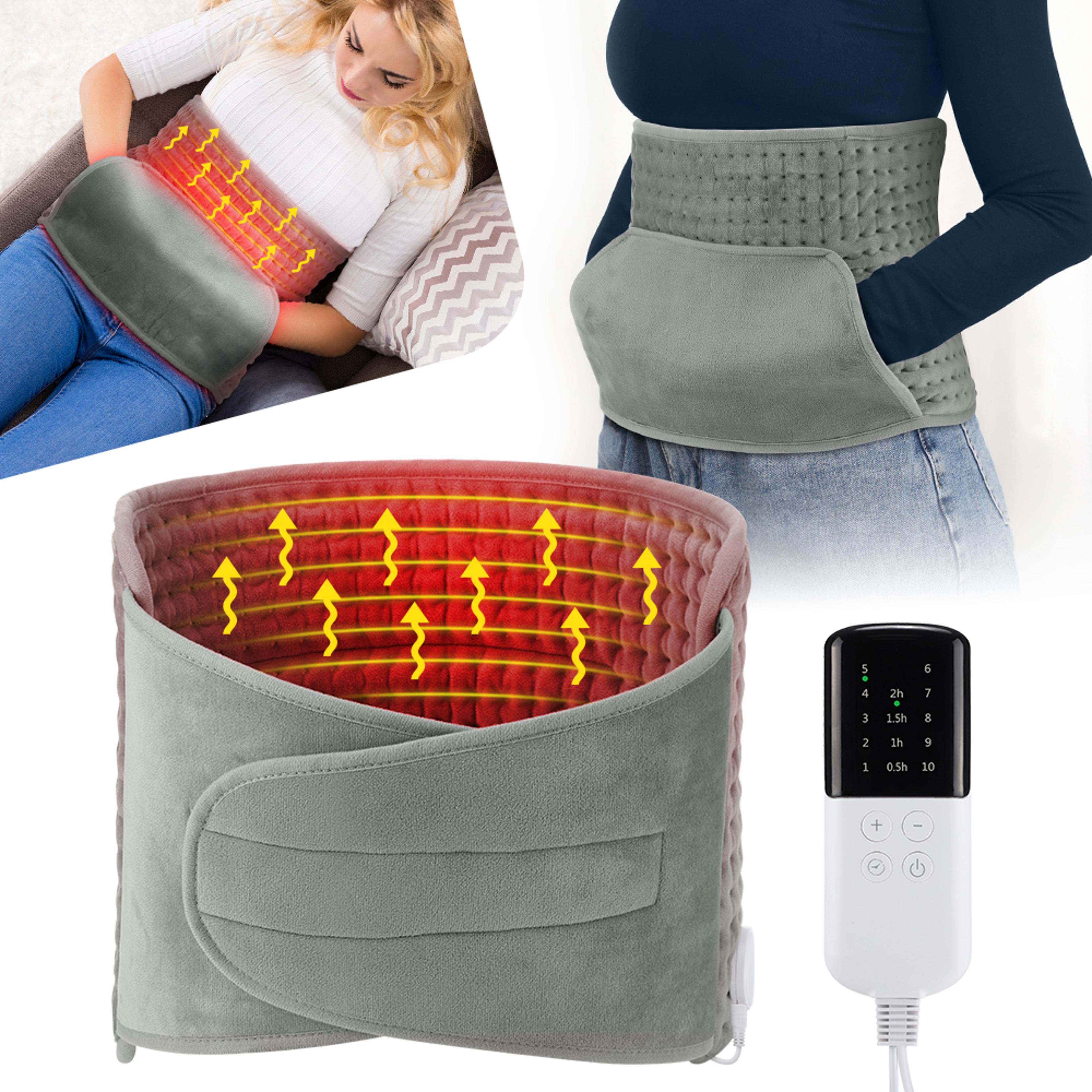 adjustable electric heating pad and heated waist belt for back abdomen and legs