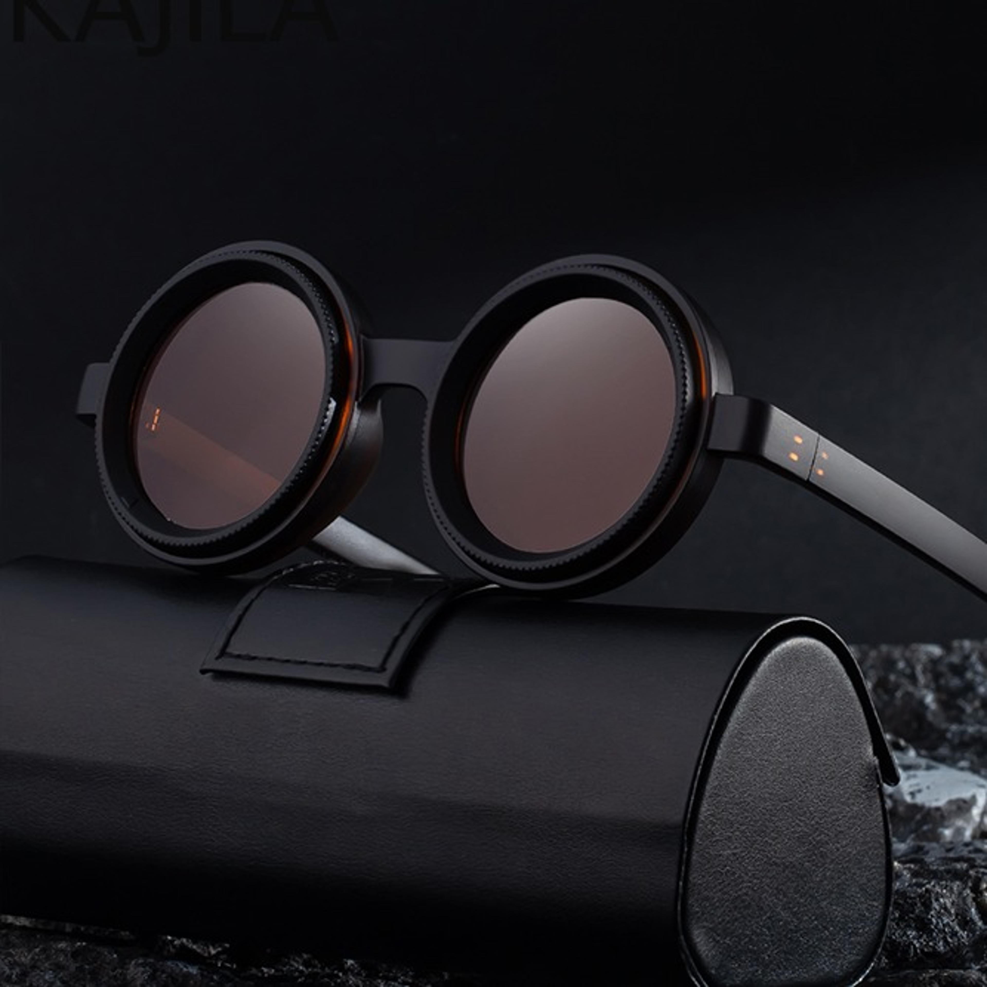 adjustable dimming sunglasses polarized round uv glasses for driving and fishing