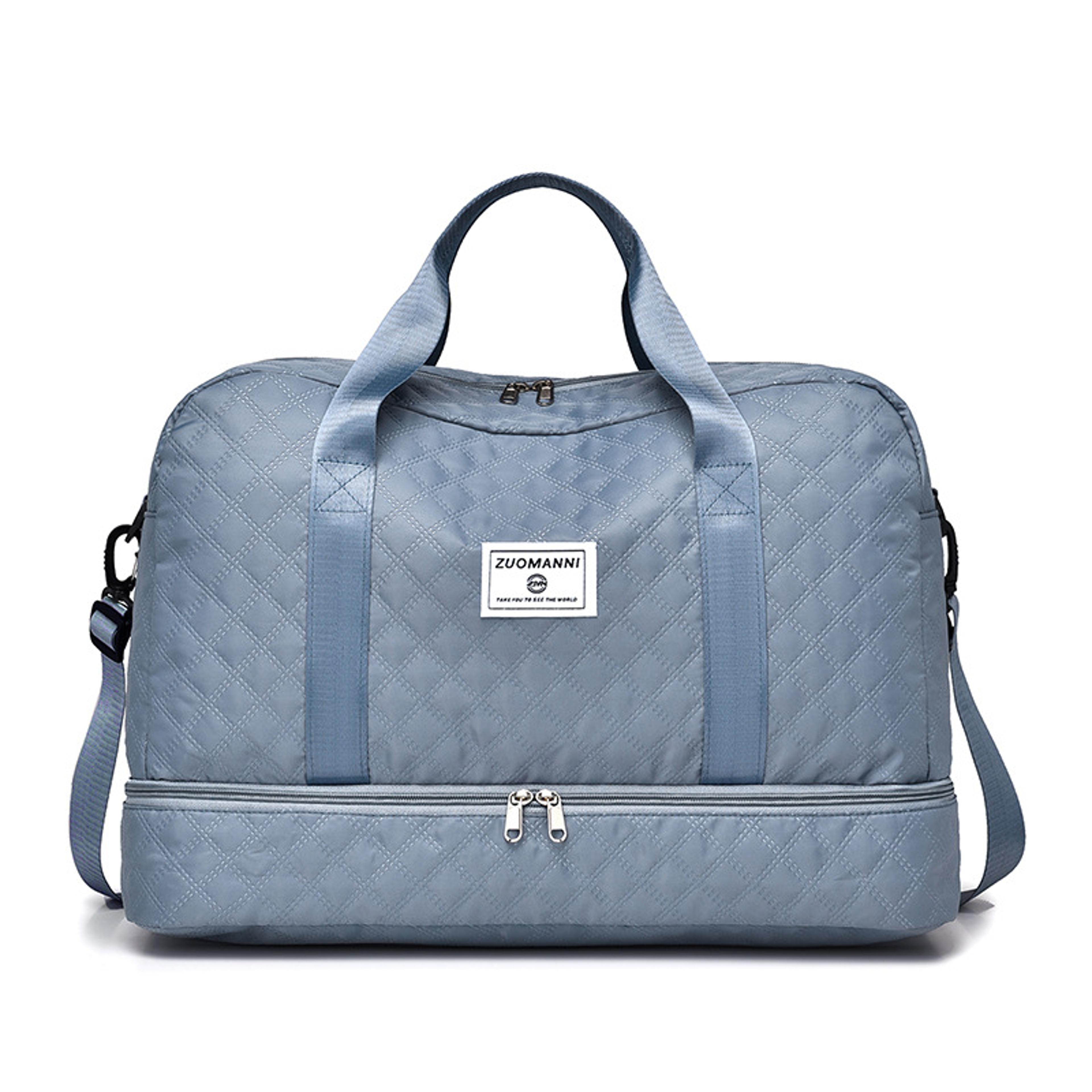 lightweight large capacity travel duffle bag weekender gym tote