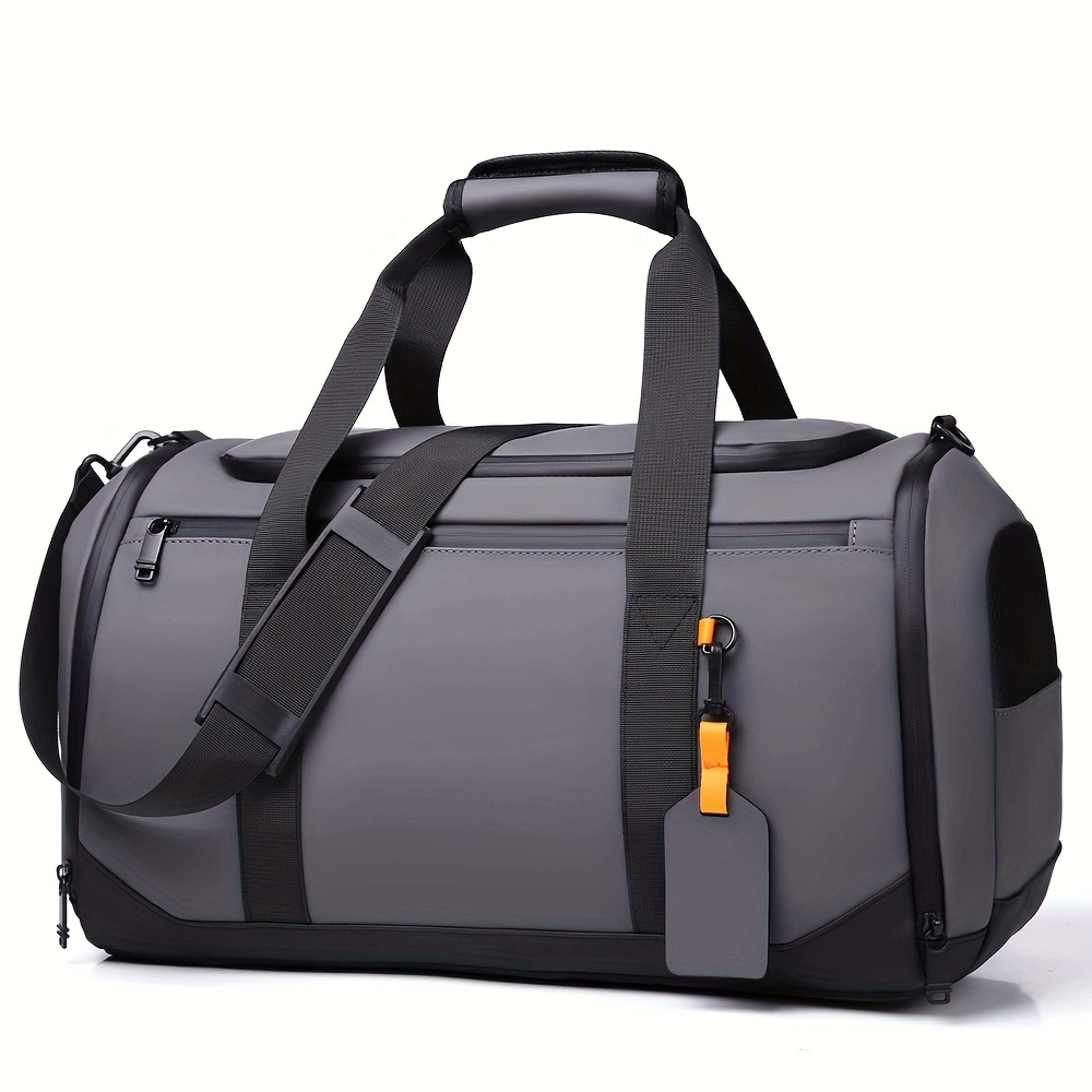 mens large capacity travel duffel bag multi compartment carry on weekender gym bag