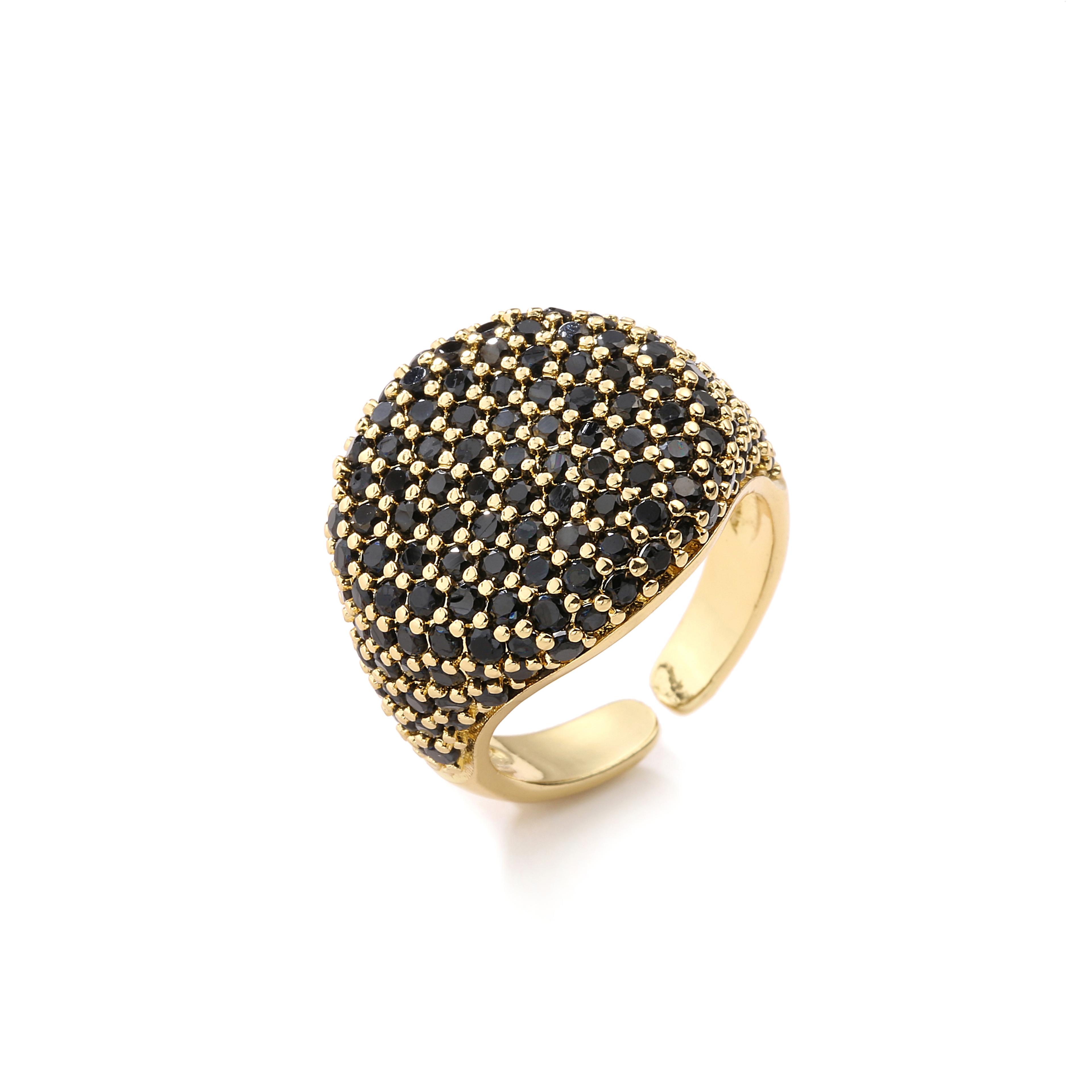 colorful cubic zirconia statement ring for women