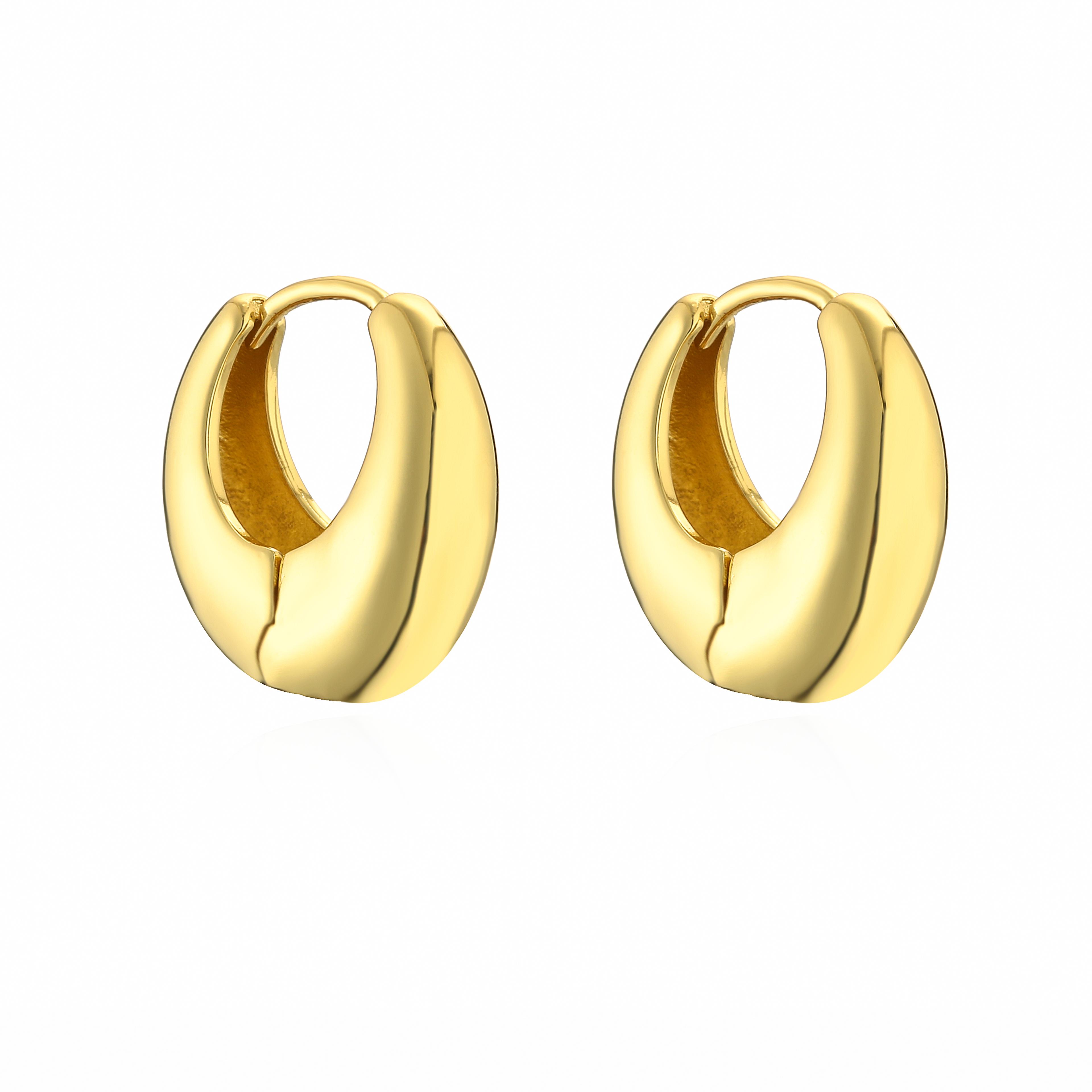 lustre pearl hoops gold plated textured chunky earrings for women