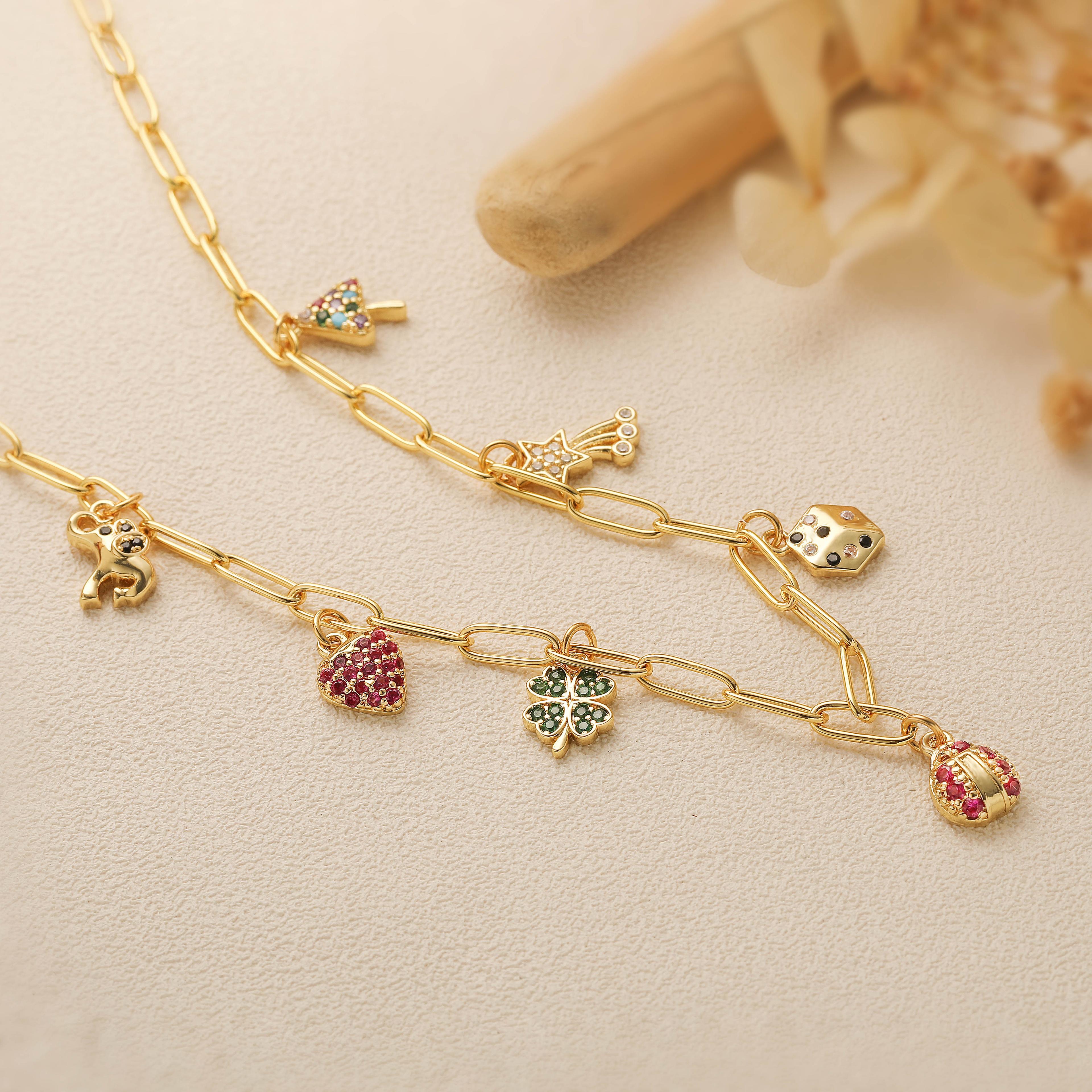 colorful pendant necklace for french vintage stainless steel jewelry