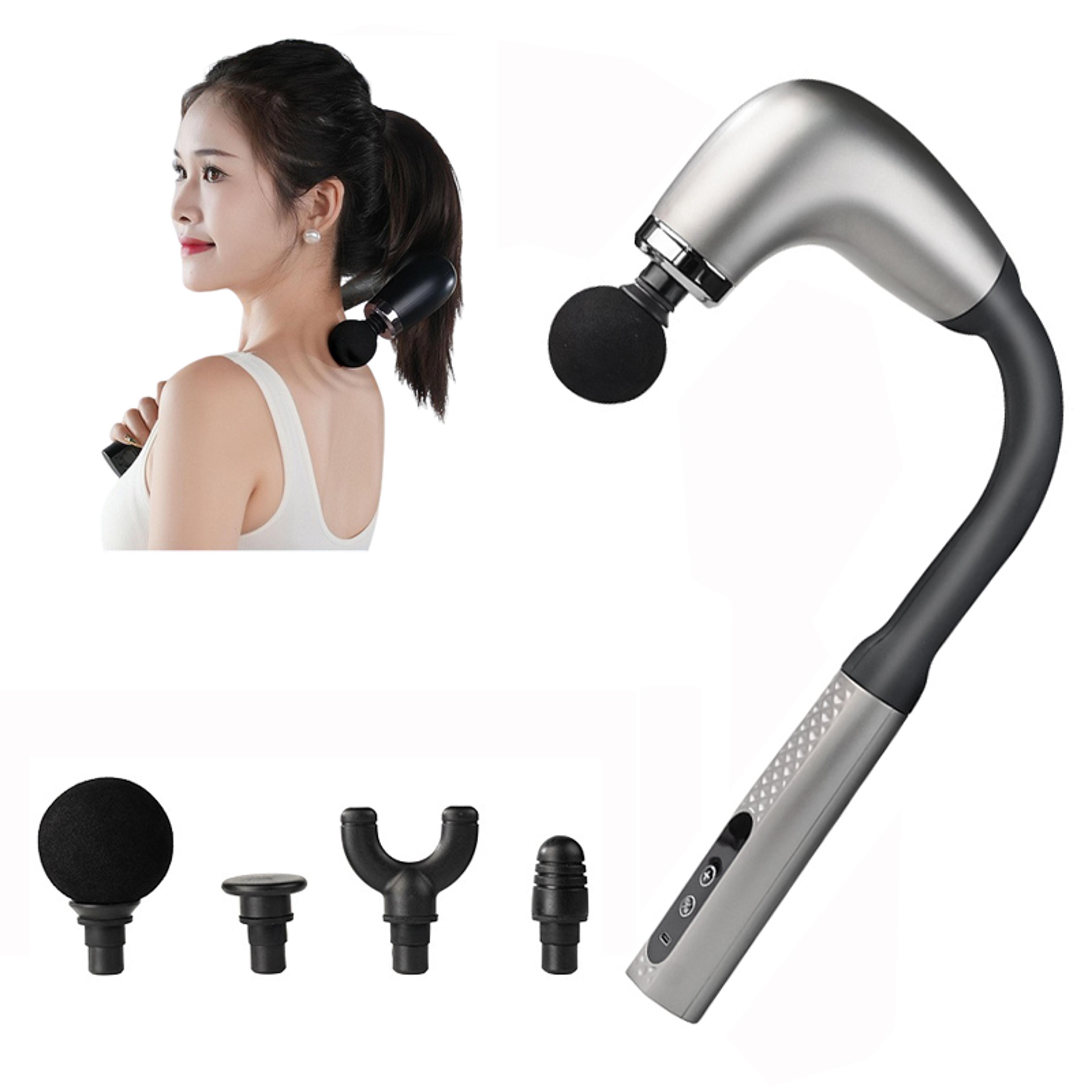 curved hook massage gun deep tissue back massager