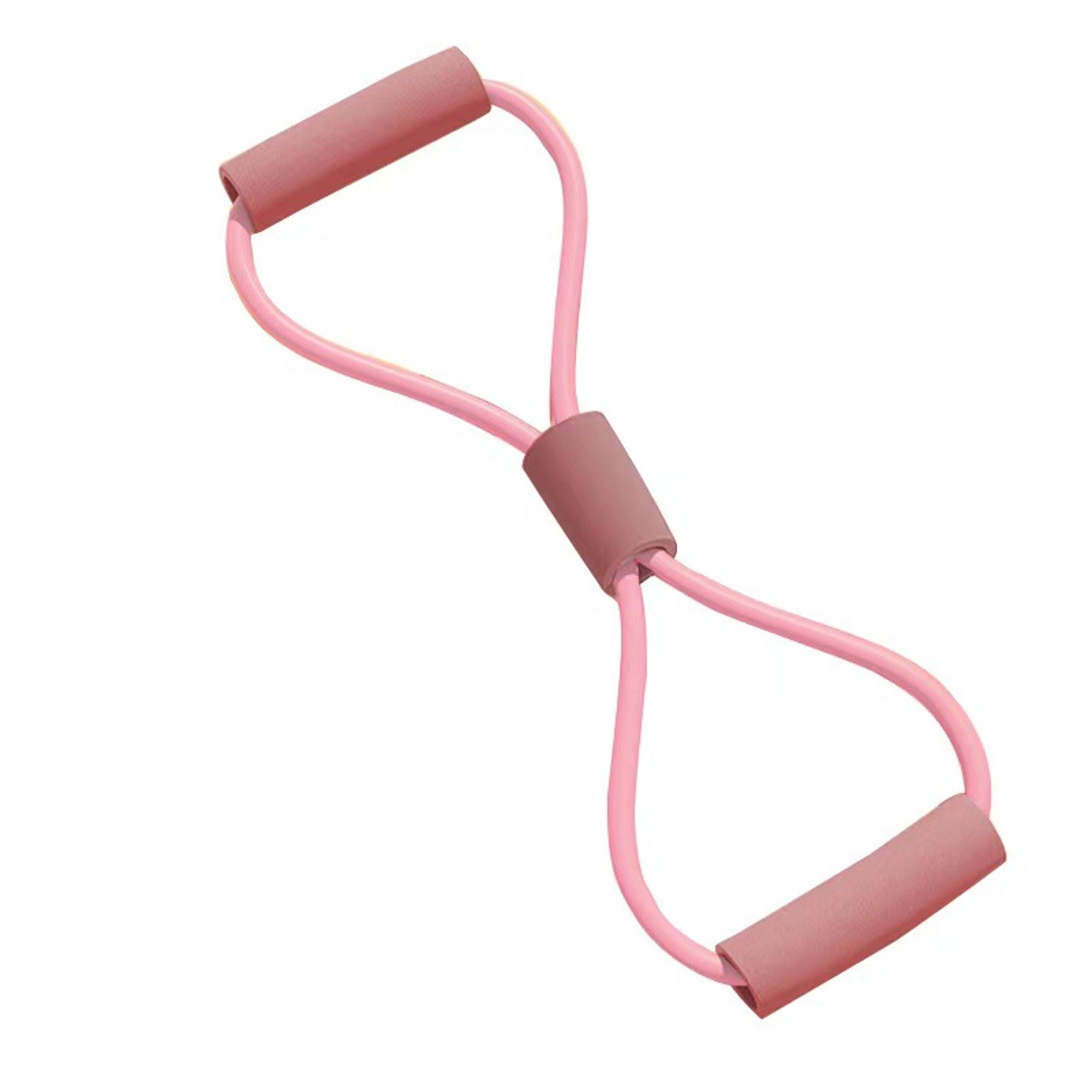 figure 8 resistance band for back stretching, yoga and home workouts