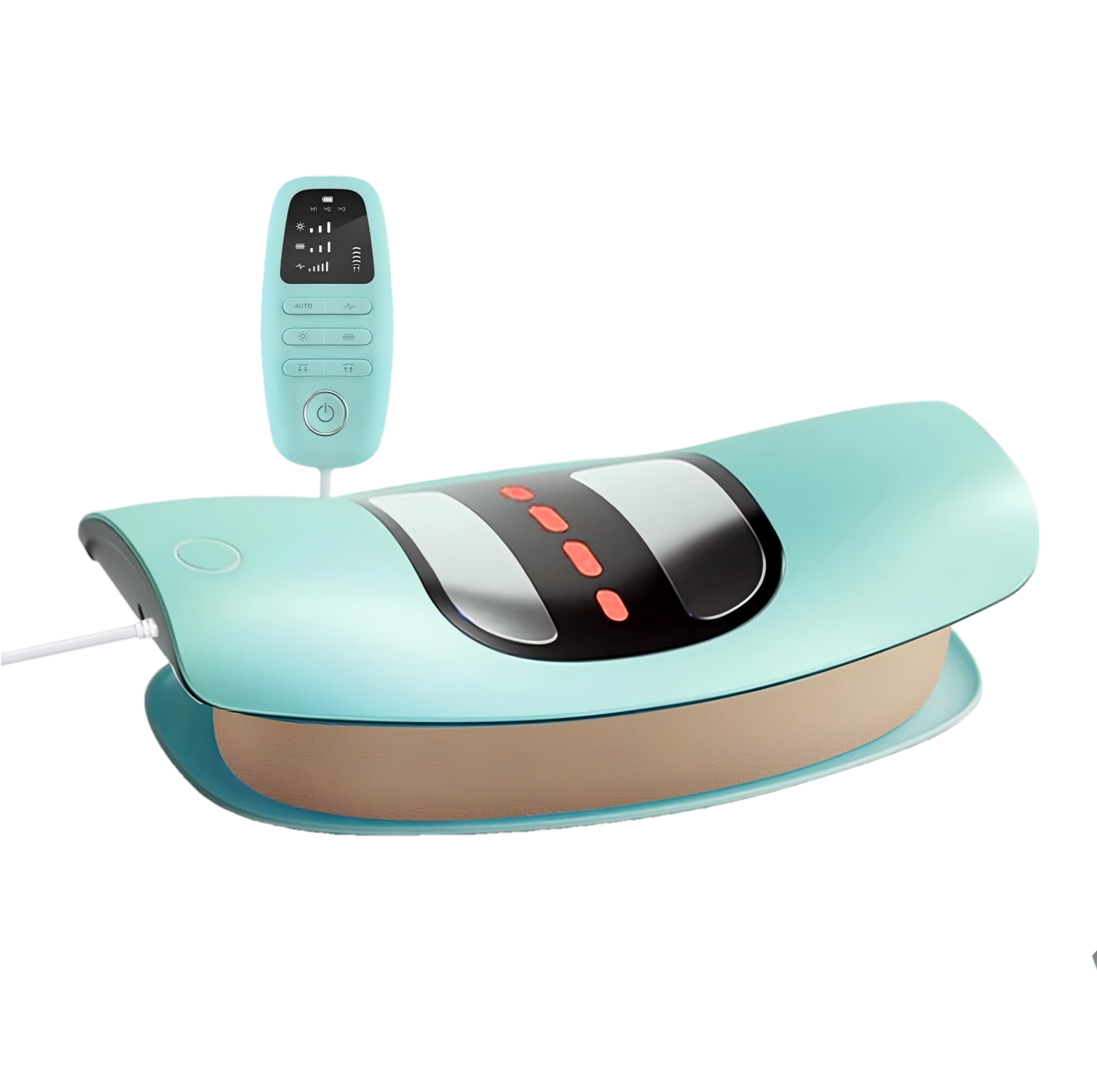 lumbar traction device back stretcher and lower back massager