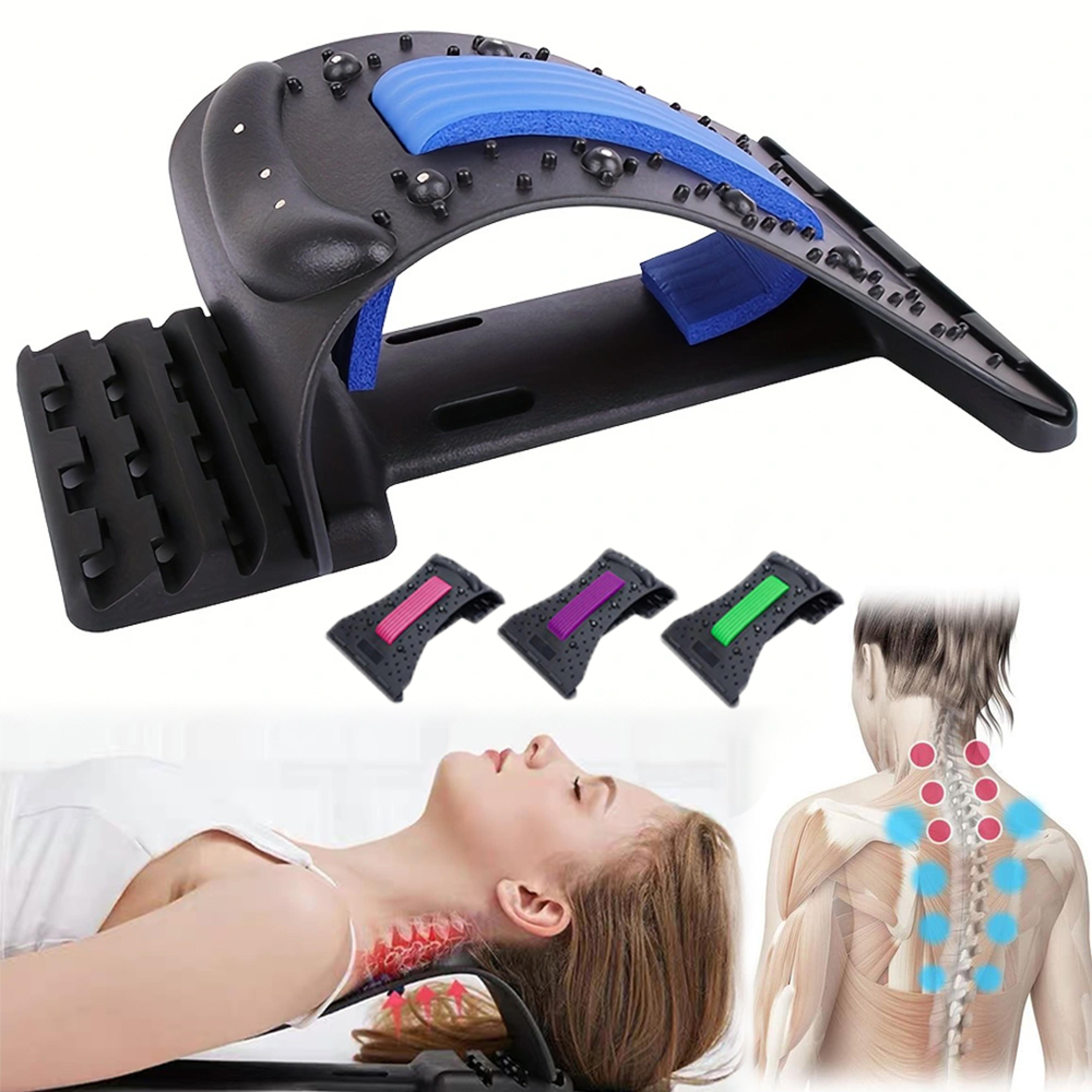 adjustable cervical traction device neck stretcher and massage support