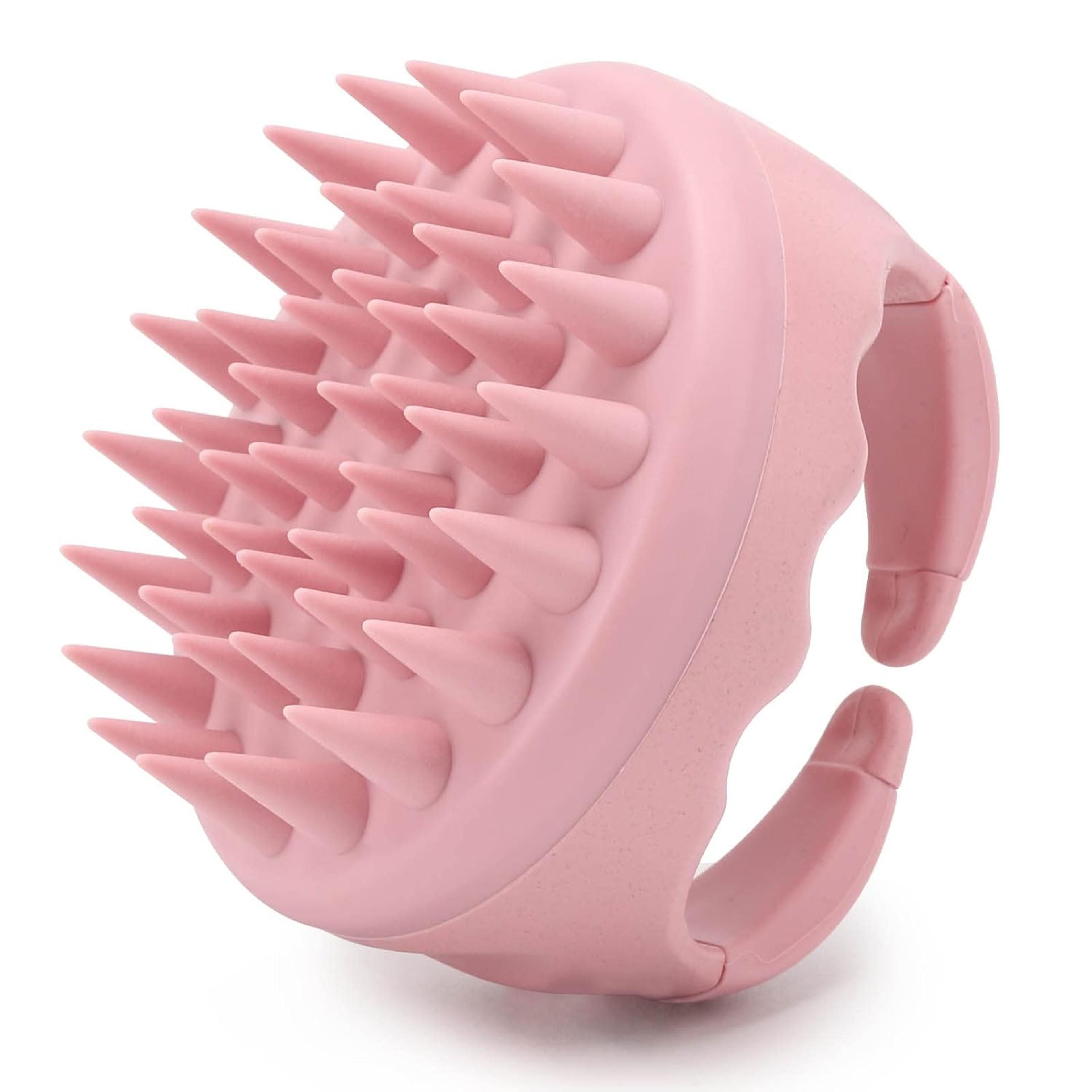 silicone scalp massager shampoo brush and scalp exfoliator for flakes and buildup