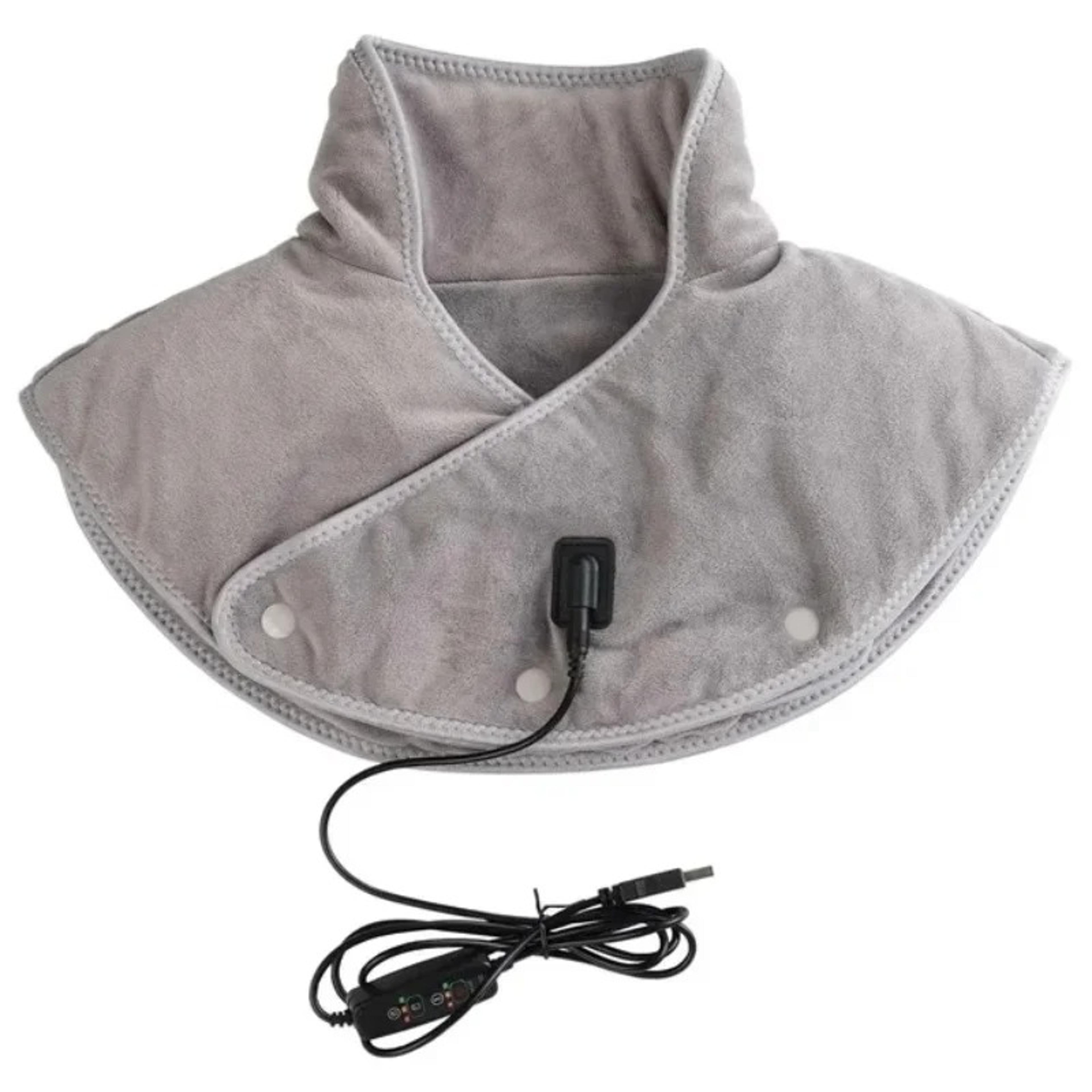 thermaease heated neck and shoulder wrap with vibration massage and 3 heat settings