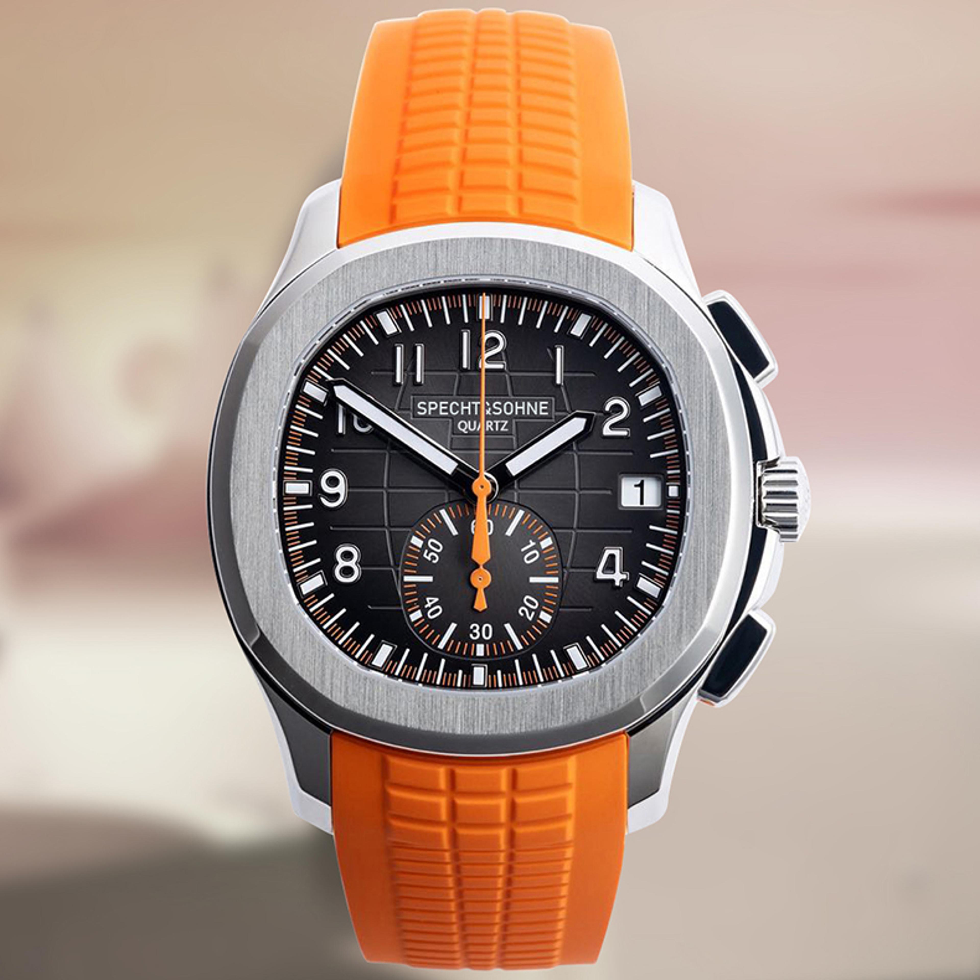 mens luxury chronograph watch waterproof luminous sport quartz wristwatch