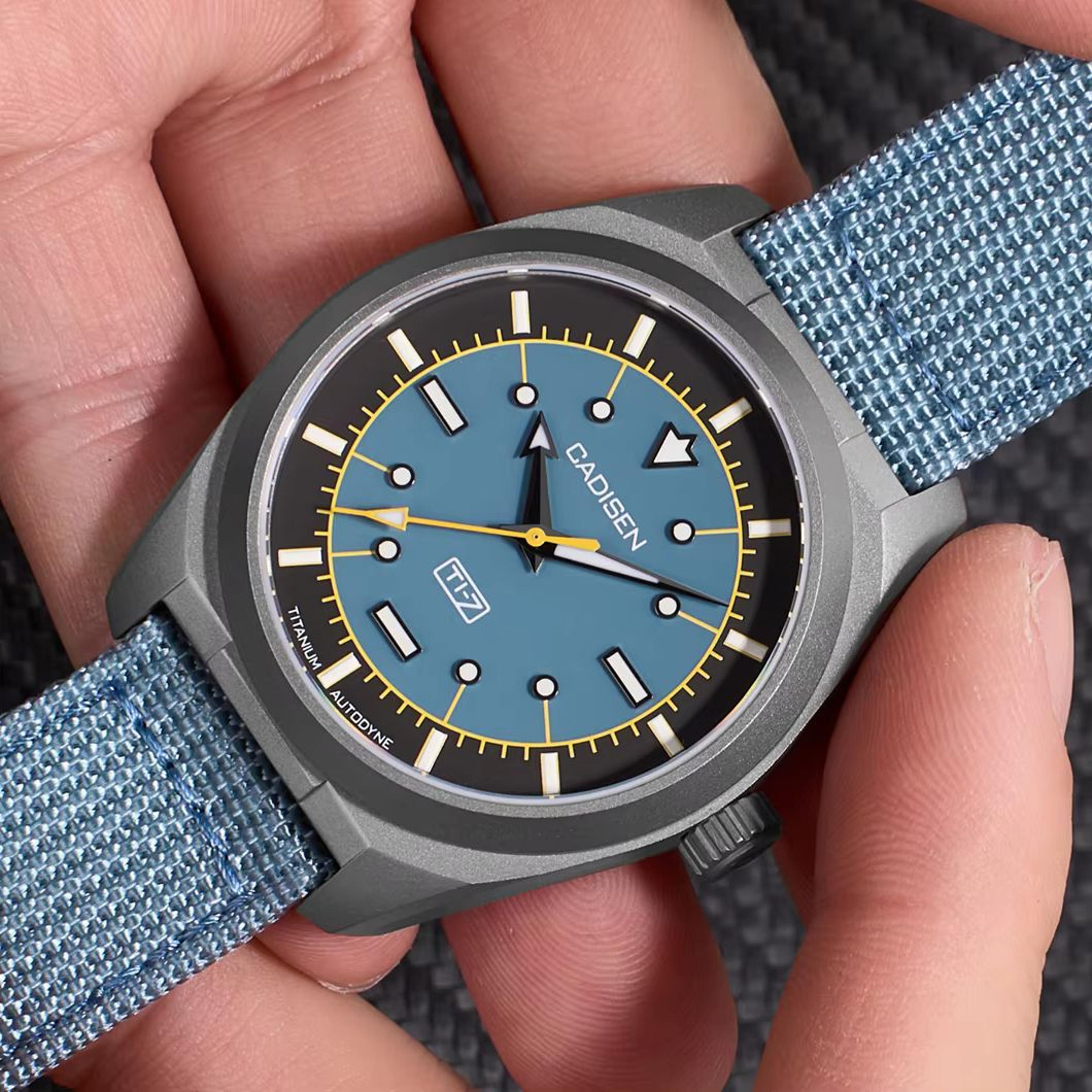 titanium automatic watch with miyota and sapphire crystal