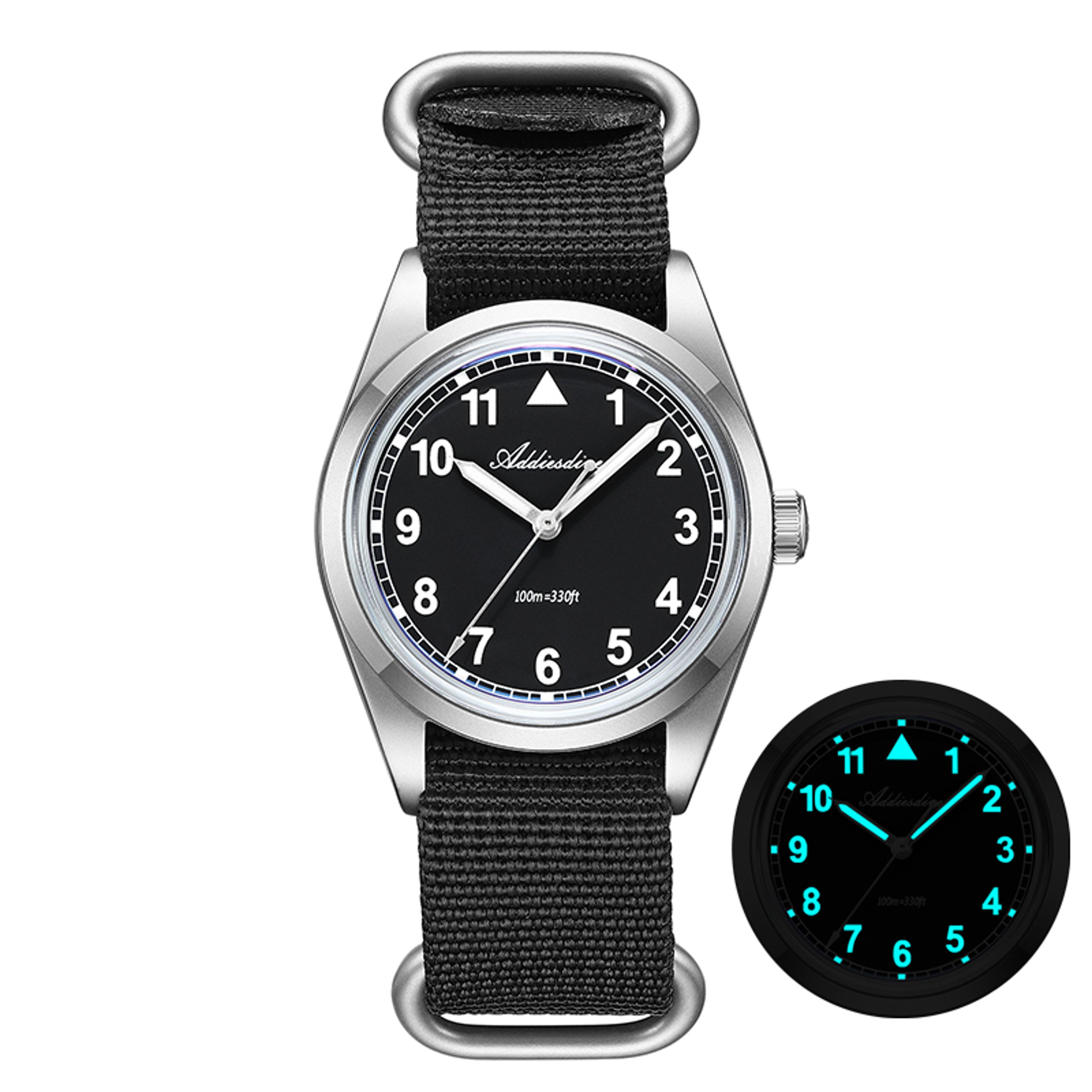 field watch waterproof mens quartz watch