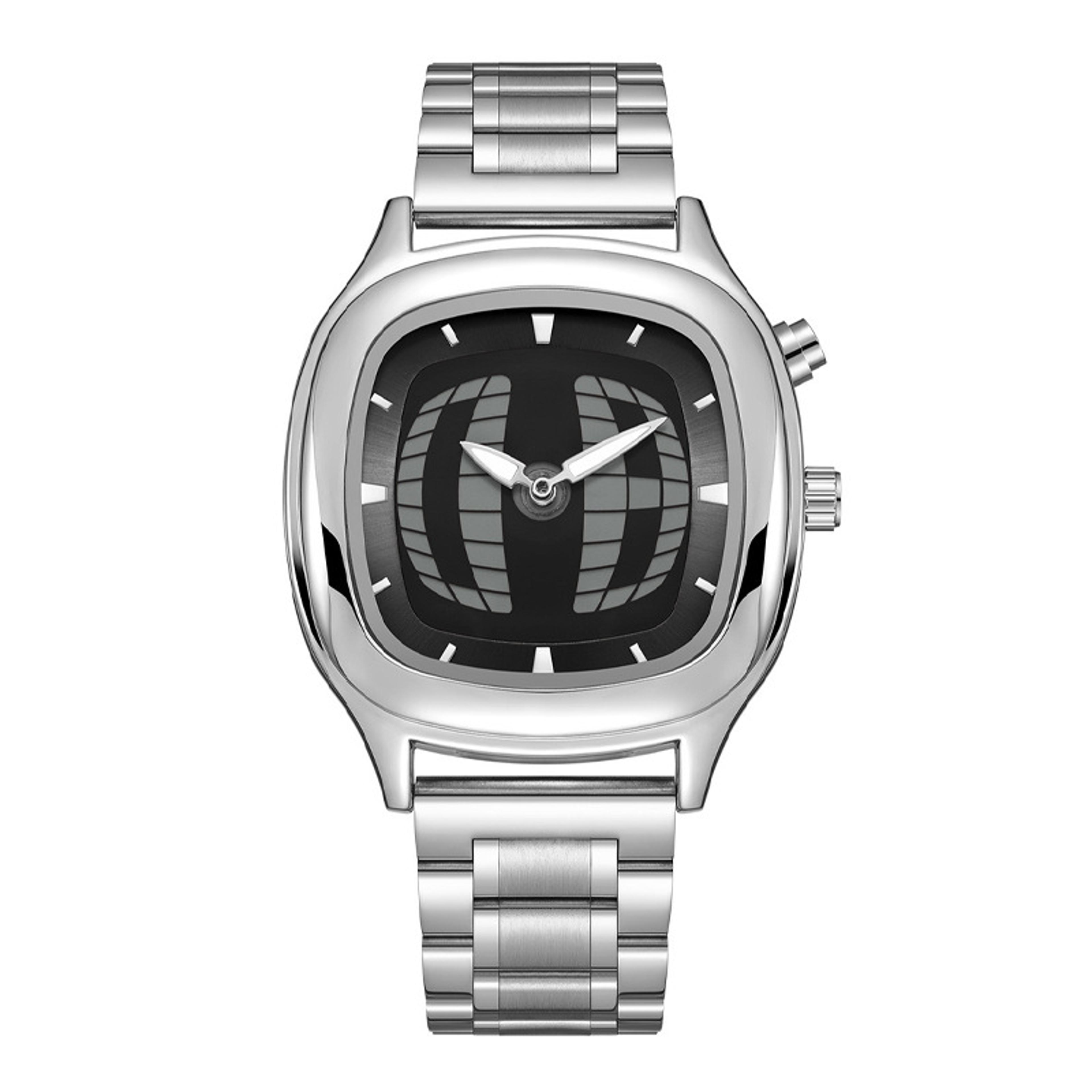 display stainless steel watch quartz wristwatch