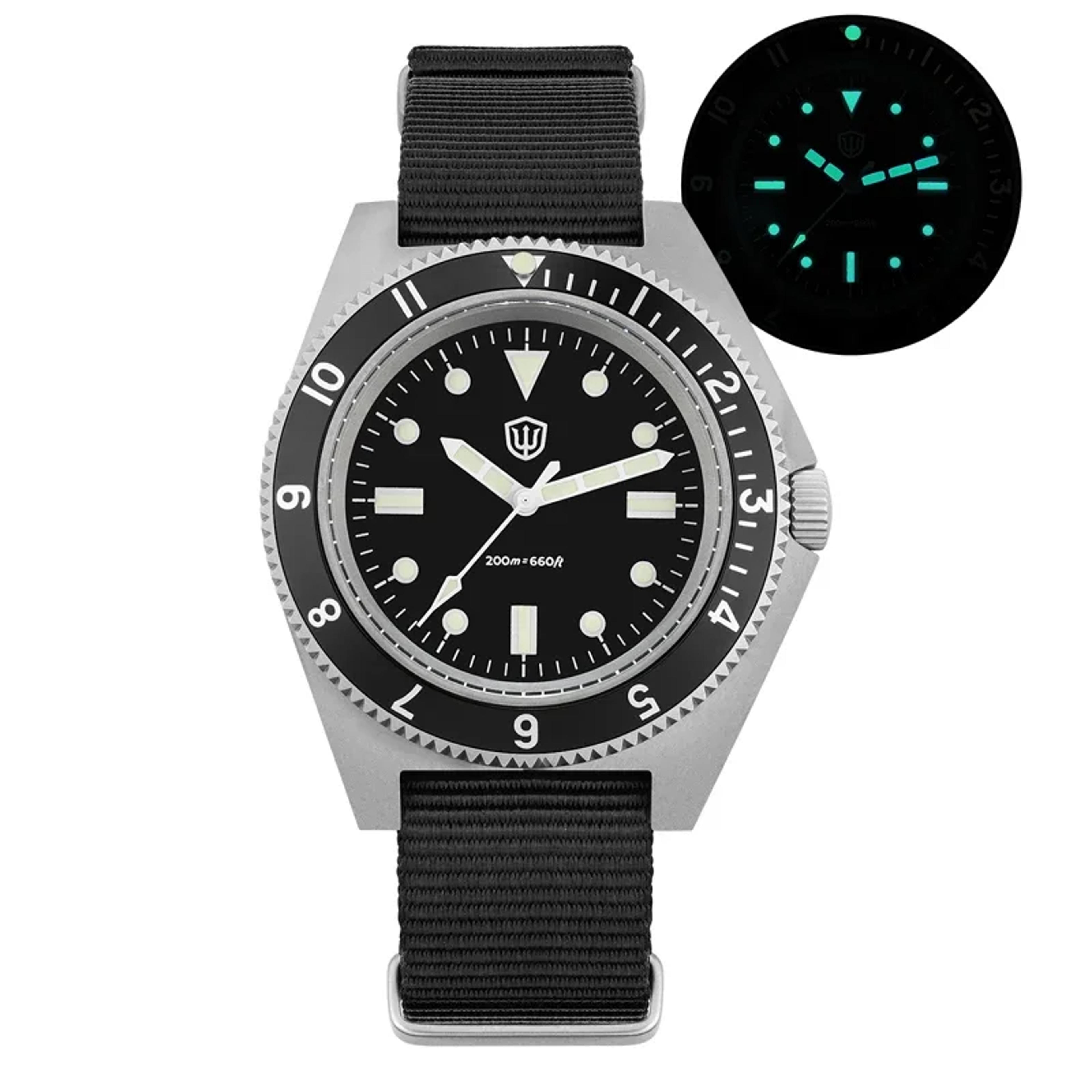 watchdives vh31 military dive watch sapphire crystal