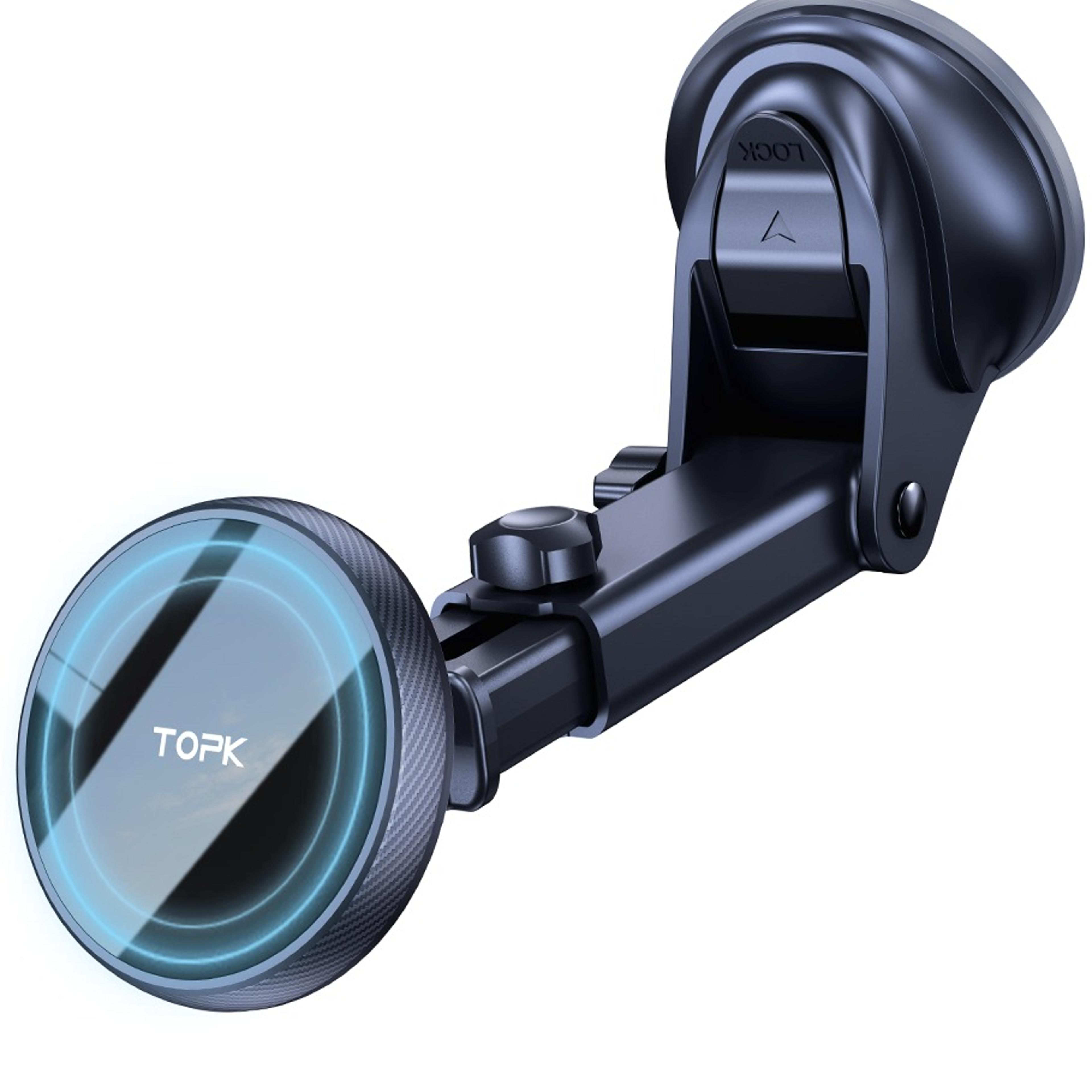 magsafe car mount magnetic phone holder with strong suction and adjustable long arm