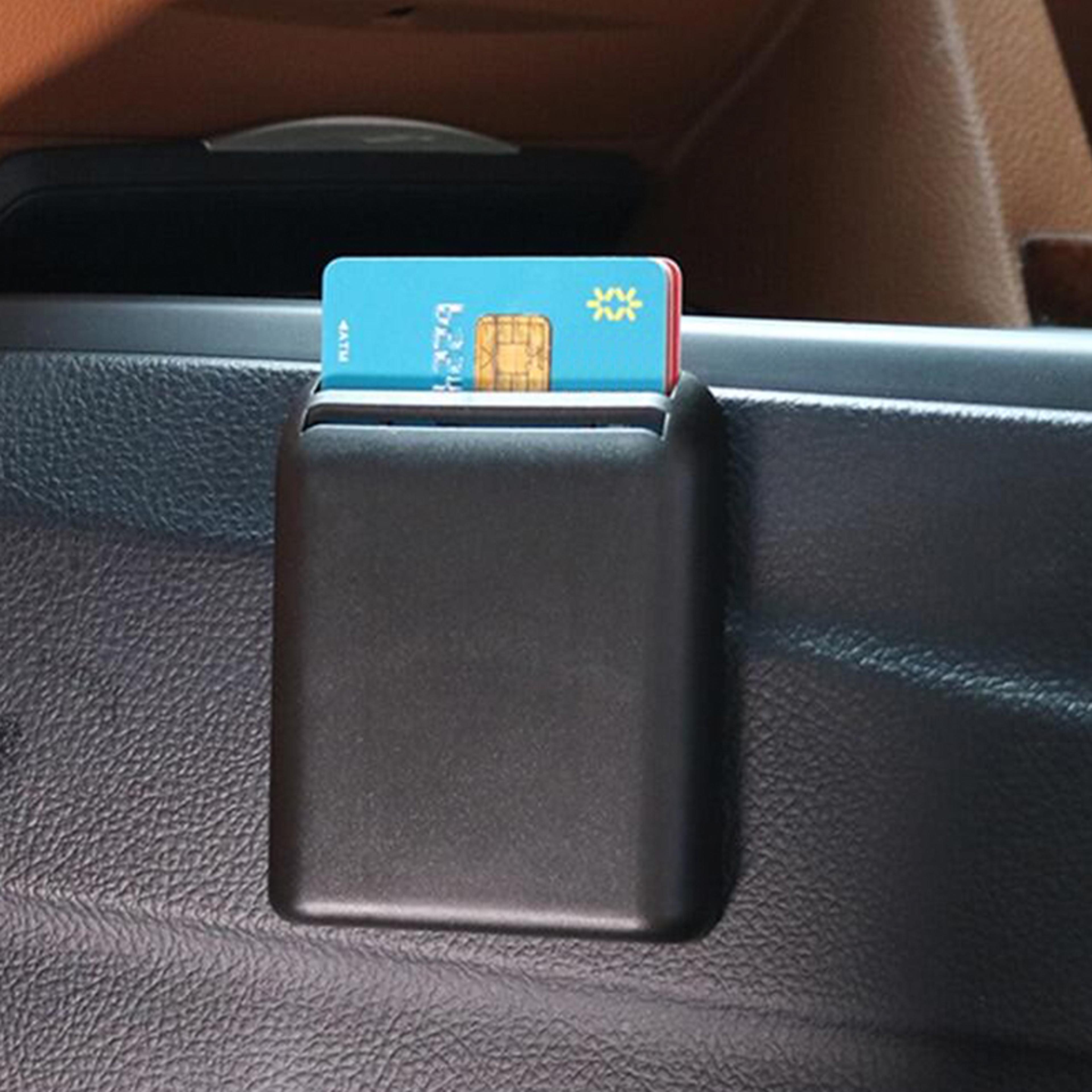 compact car seat gap organizer card ticket storage box for car interior