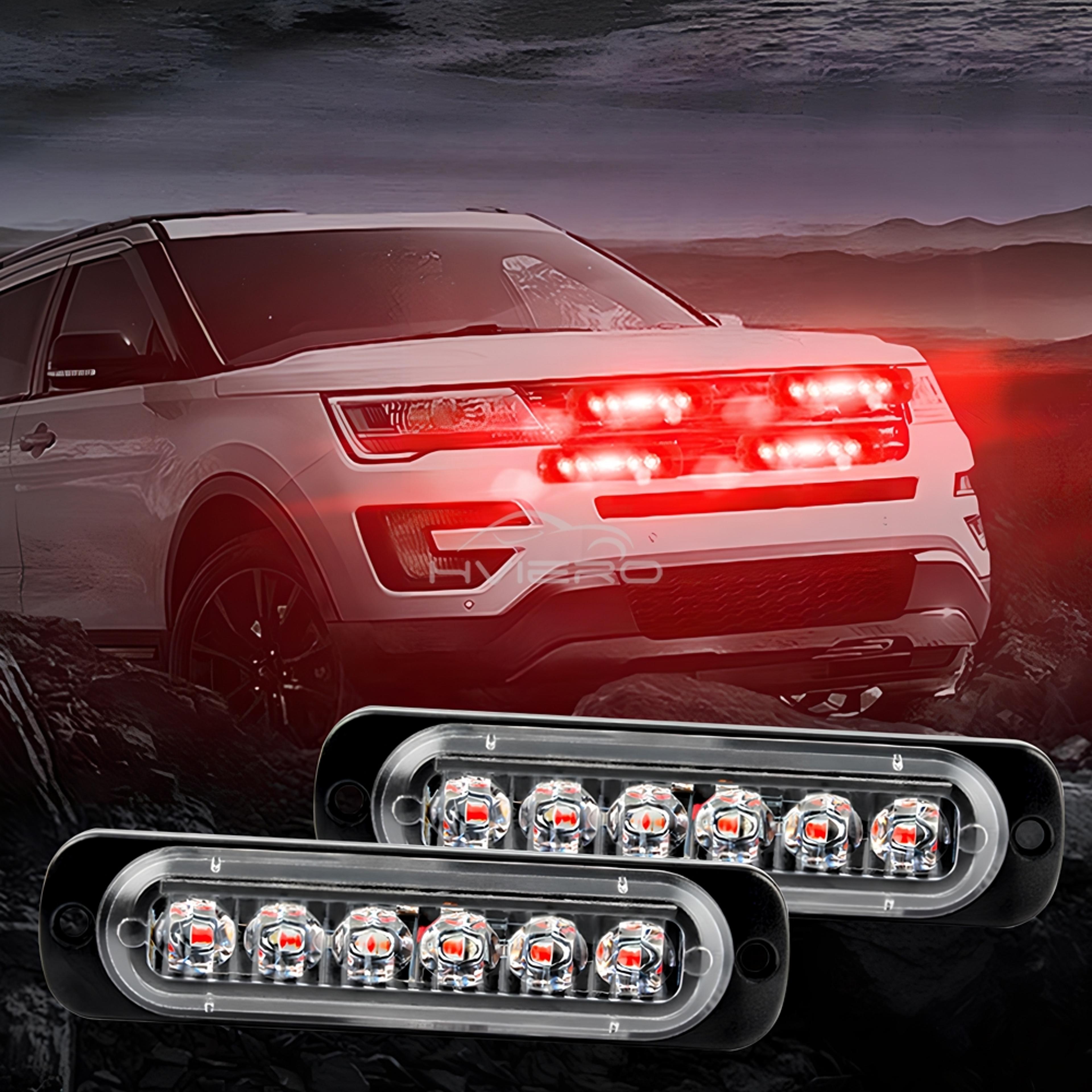 led wireless car strobe warning light for cars trucks and trailers