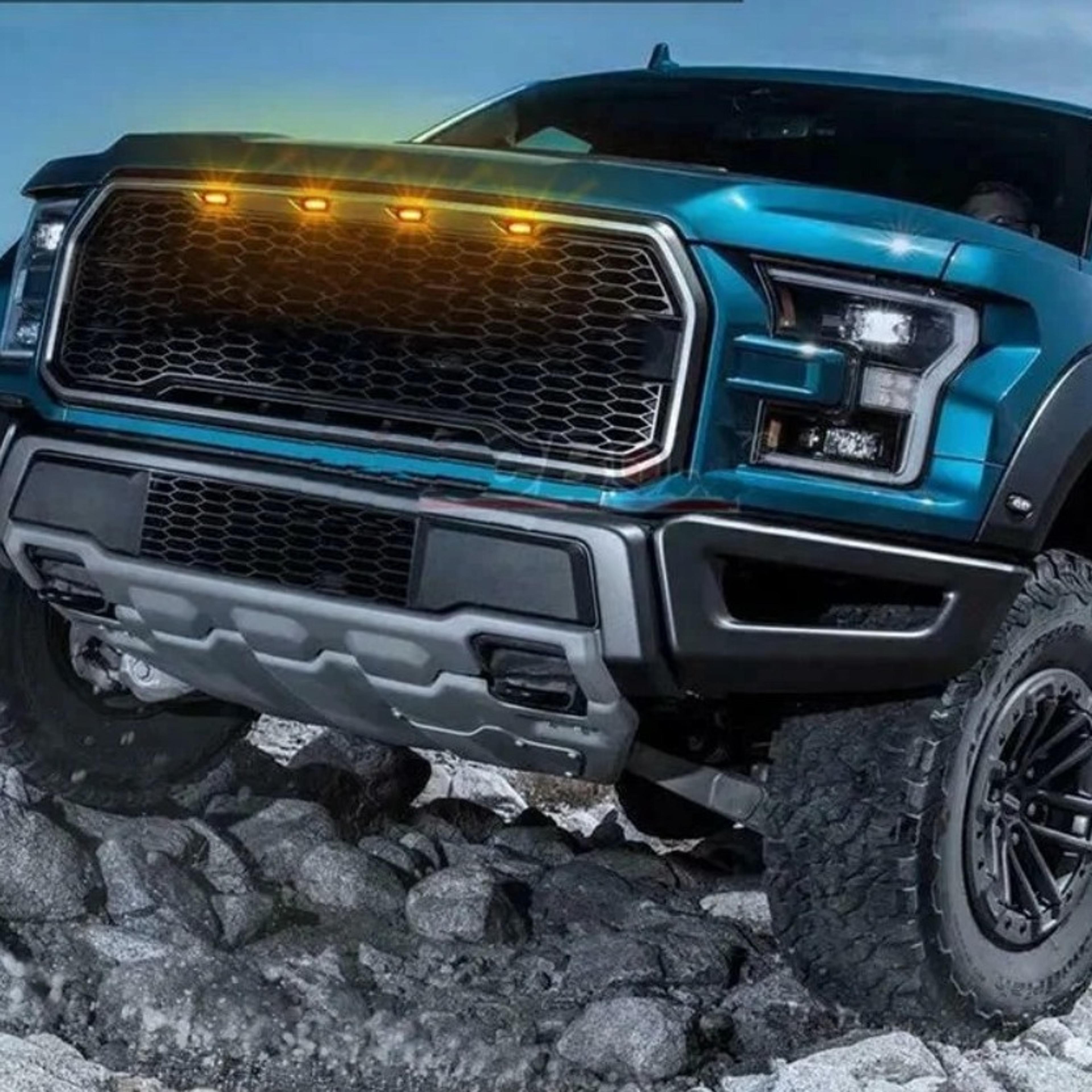 led grille lights smoked amber white raptor style marker kit for trucks suvs