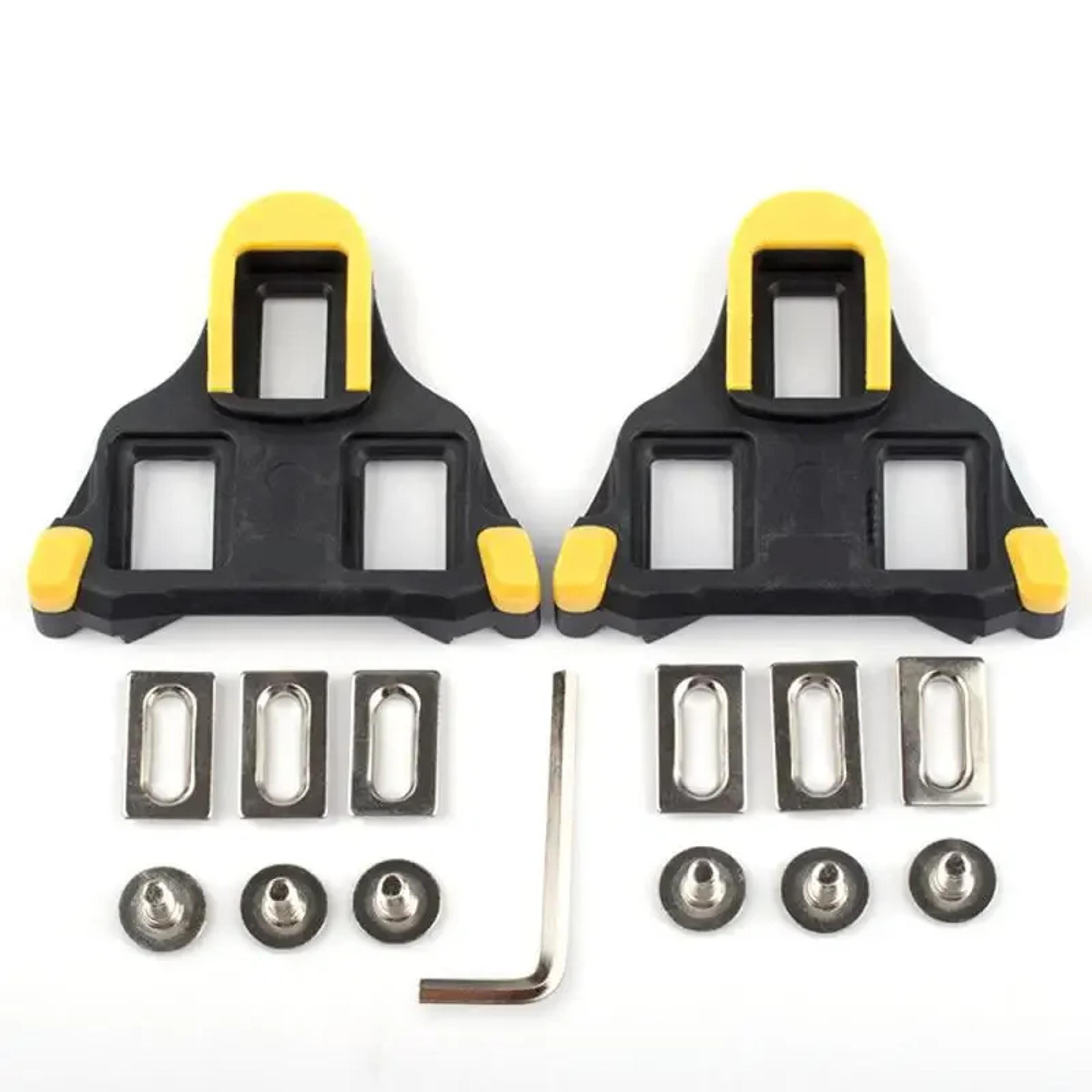 spd sl road bike cleats 6 degree float cycling shoe cleat set