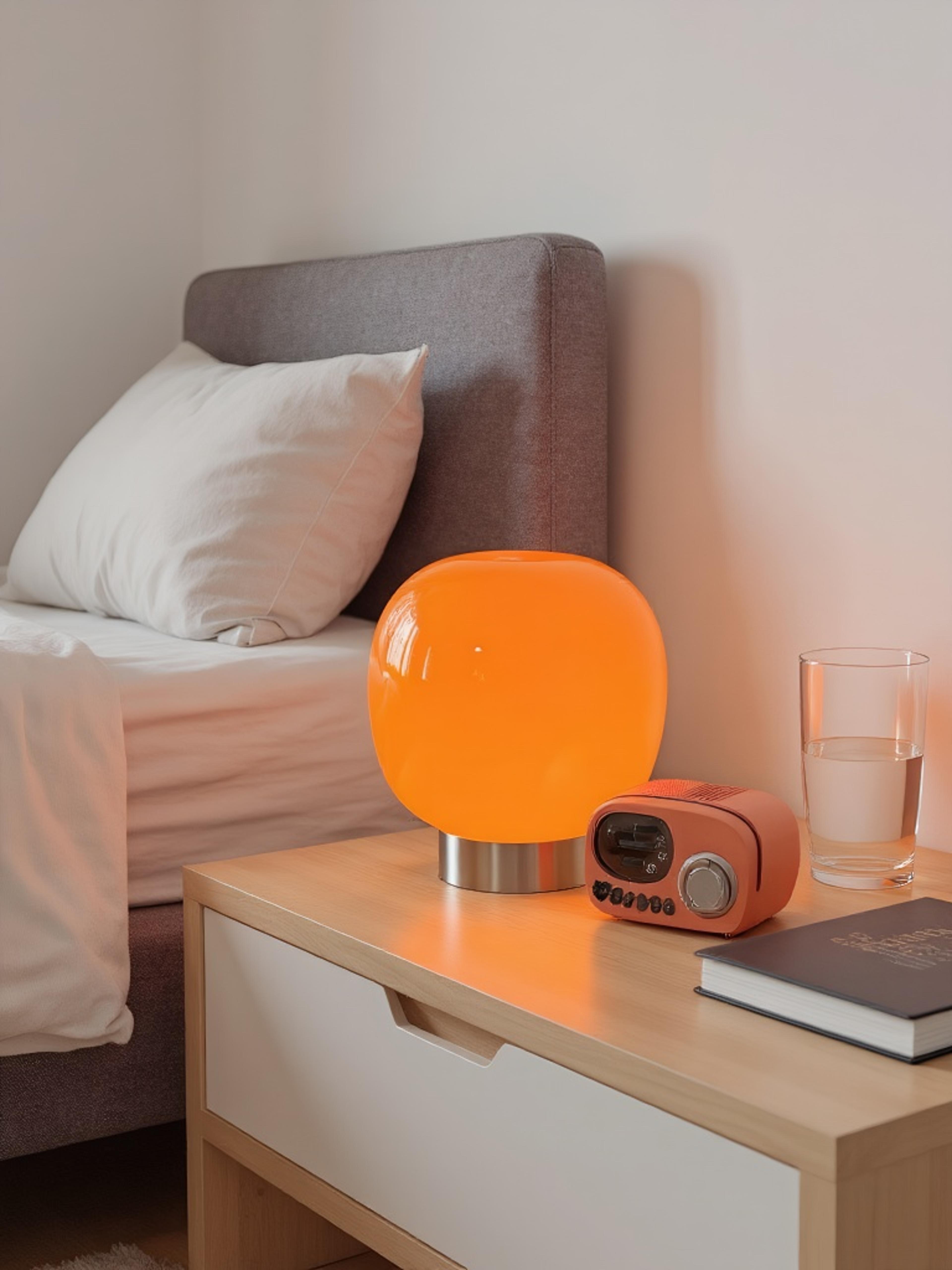 glass table lamp dimmable bedside lamp for modern home decor