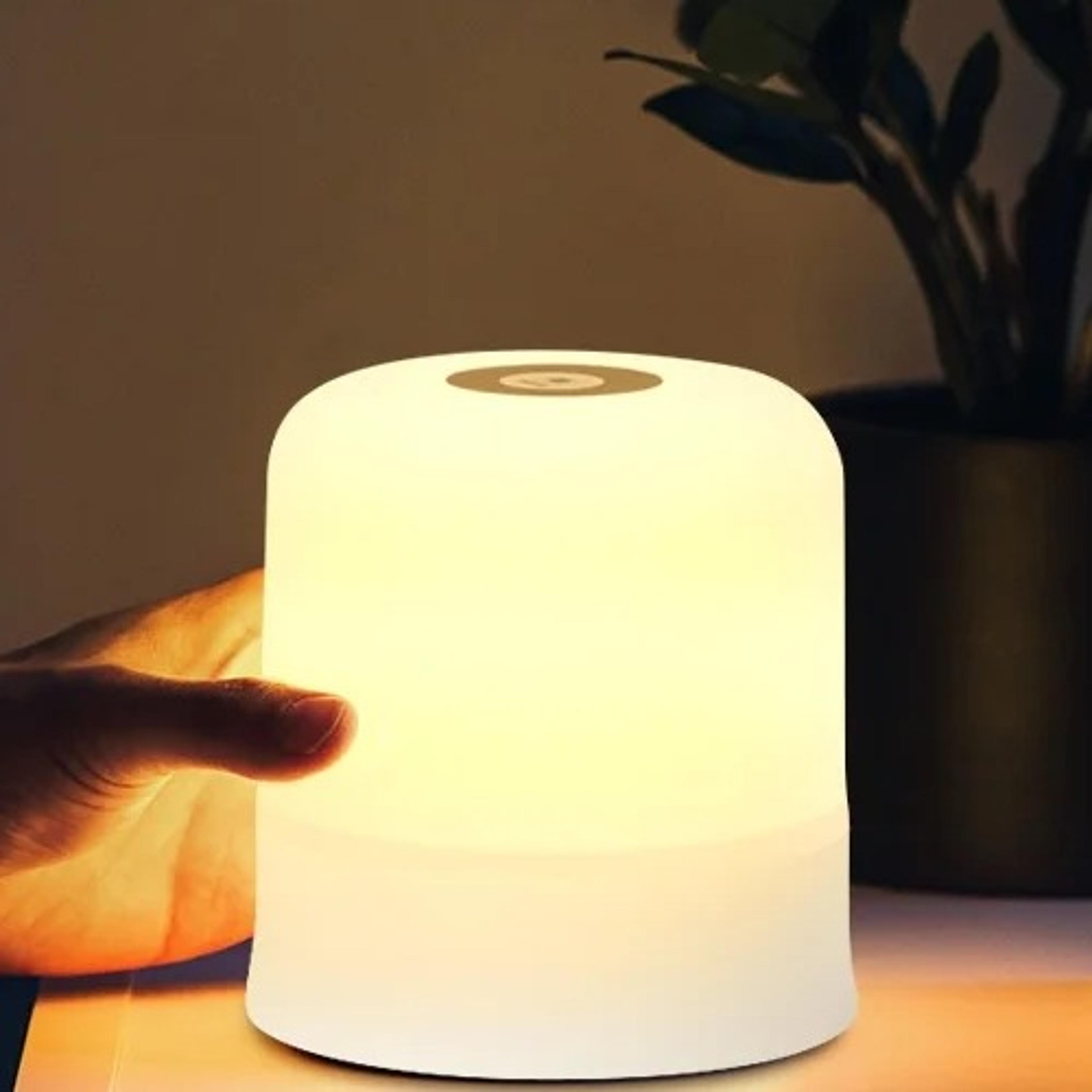 rechargeable touch led night light dimmable bedside lamp for bedroom