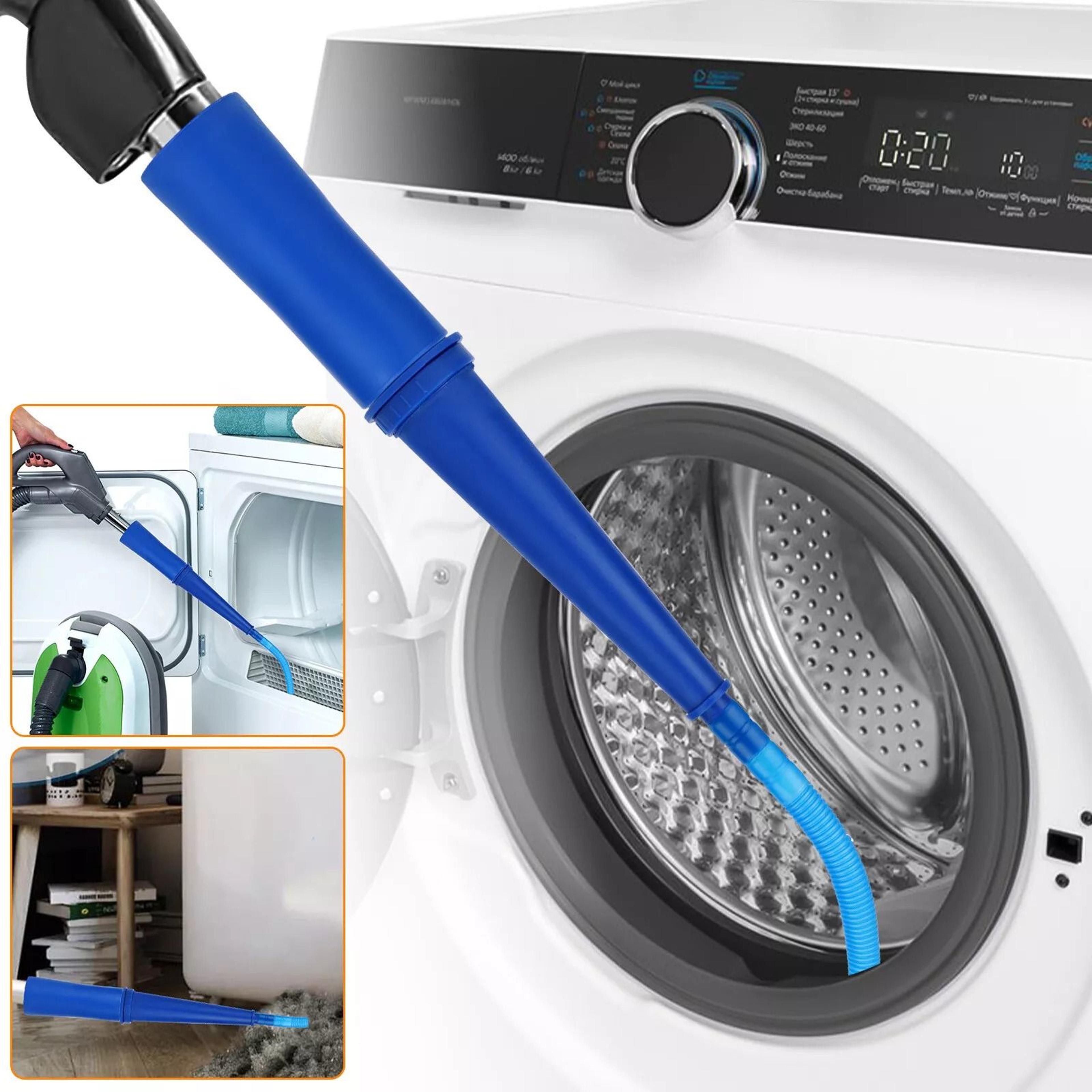 flexible dryer vent cleaner kit, lint power remover vacuum hose for washer duct