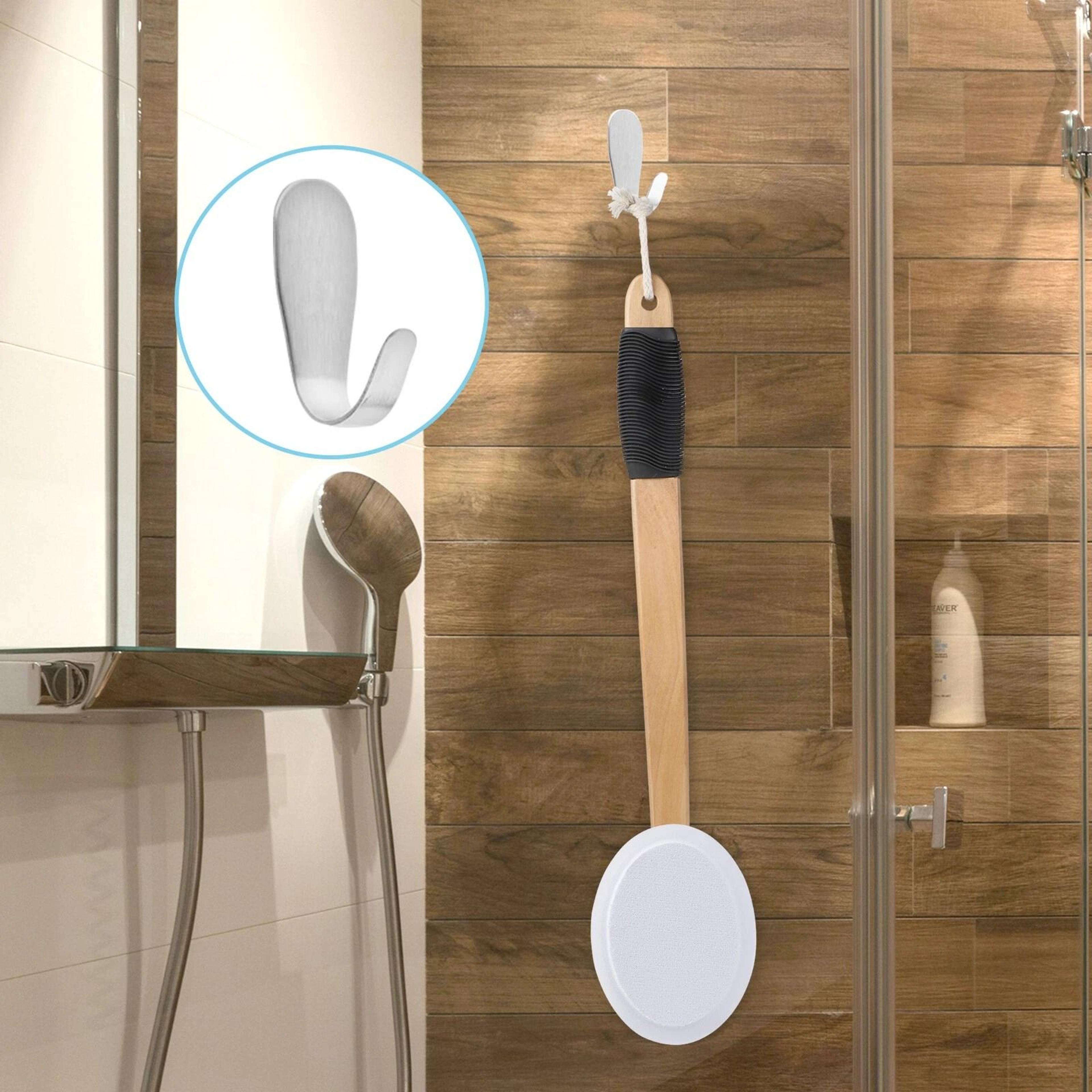 lotion applicator with long handle, back massager for even lotion application & skin cream