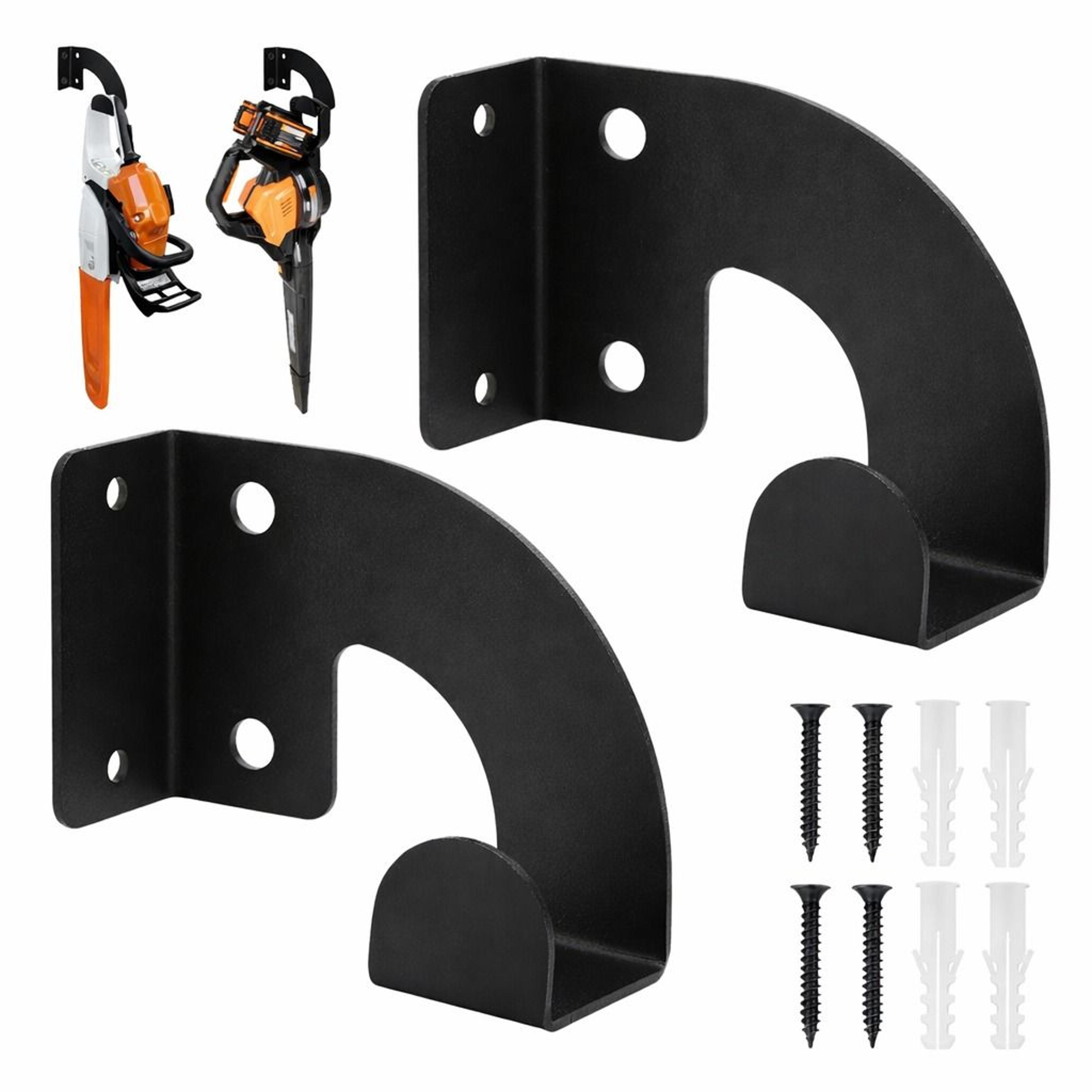 durable chainsaw wall mount, heavy duty holder organizer rack
