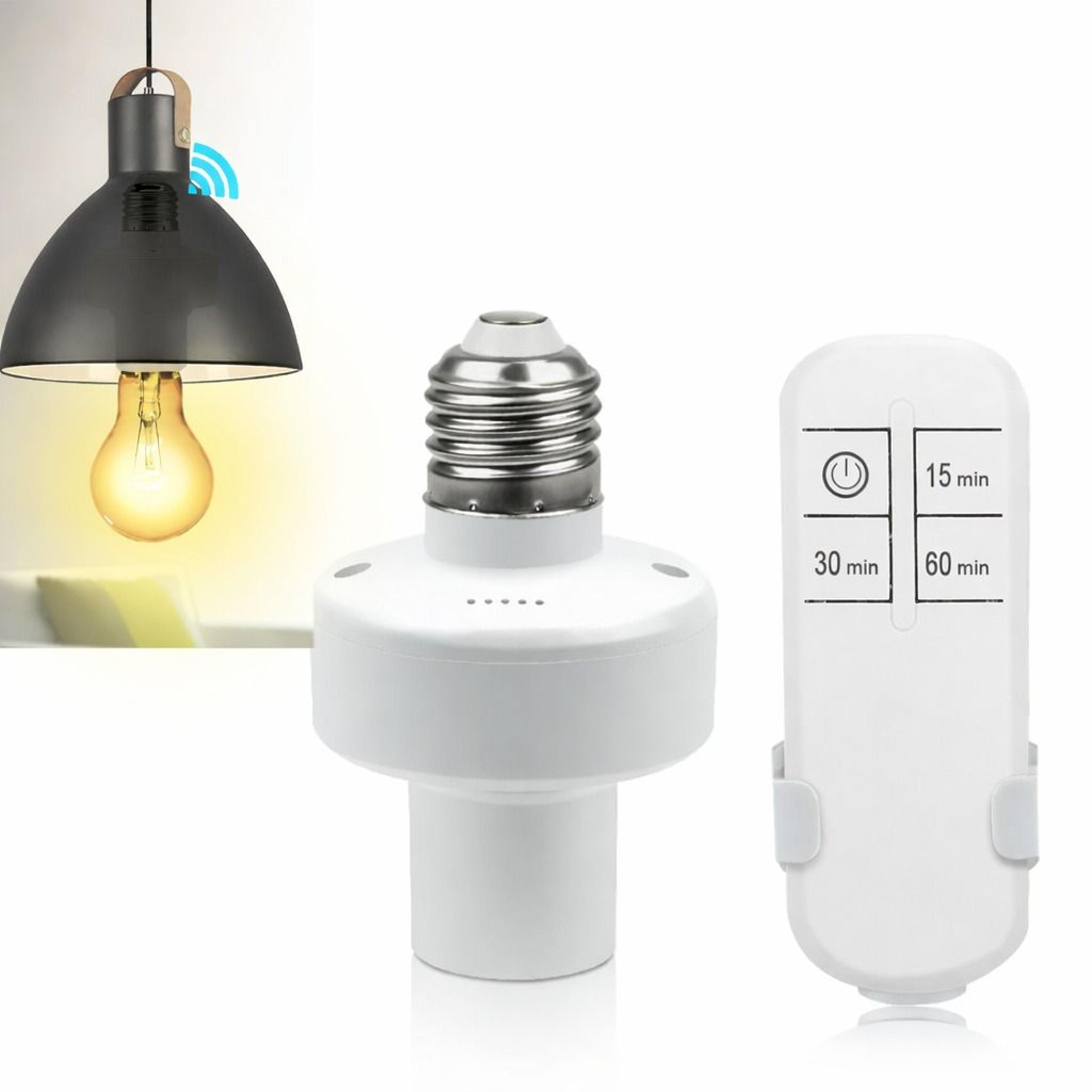 wireless remote control light lamp switch kit for bulb, long range, easy installation, compatible with led