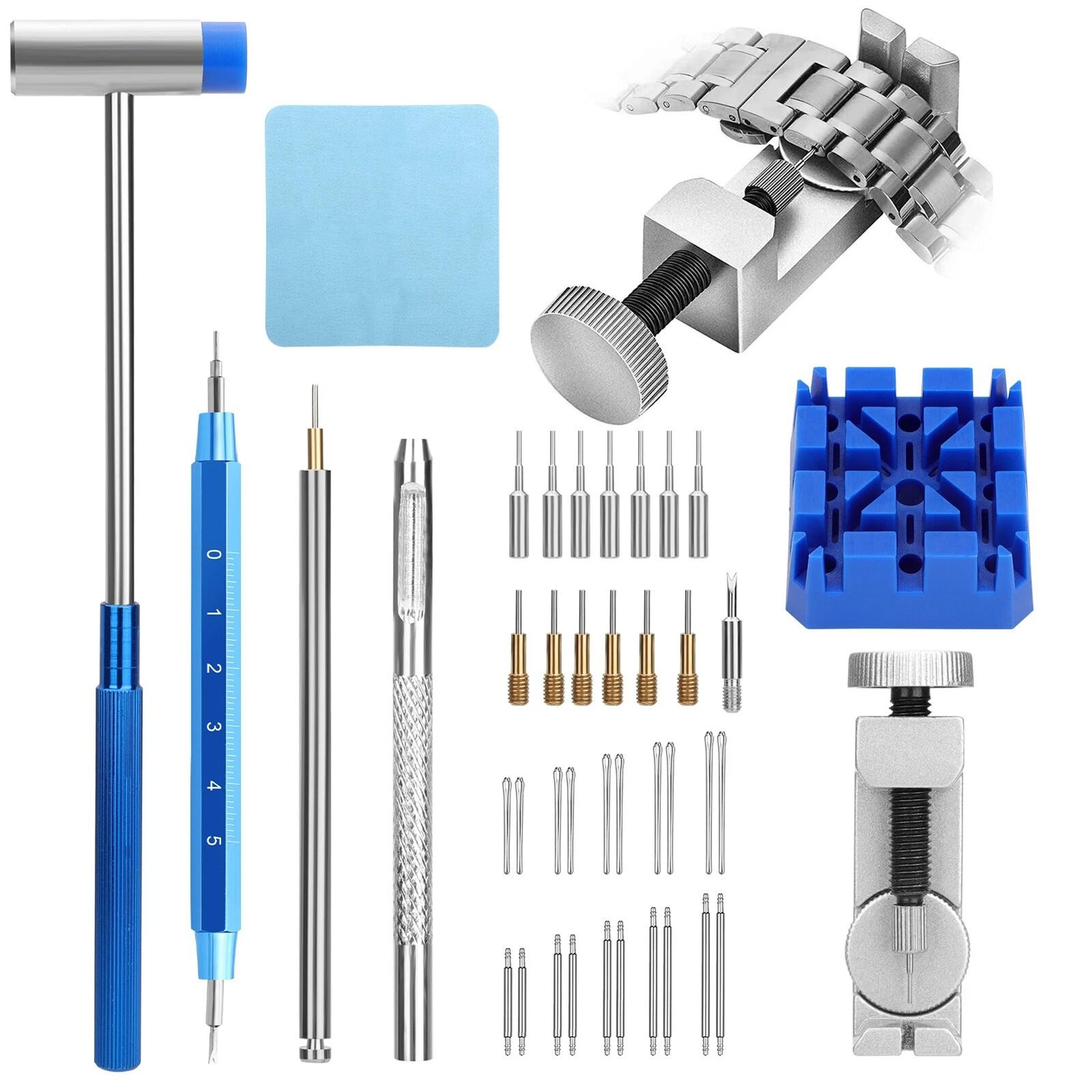 watch band strap link pin remover, resizing spring bar repair kit, adjustment tool set