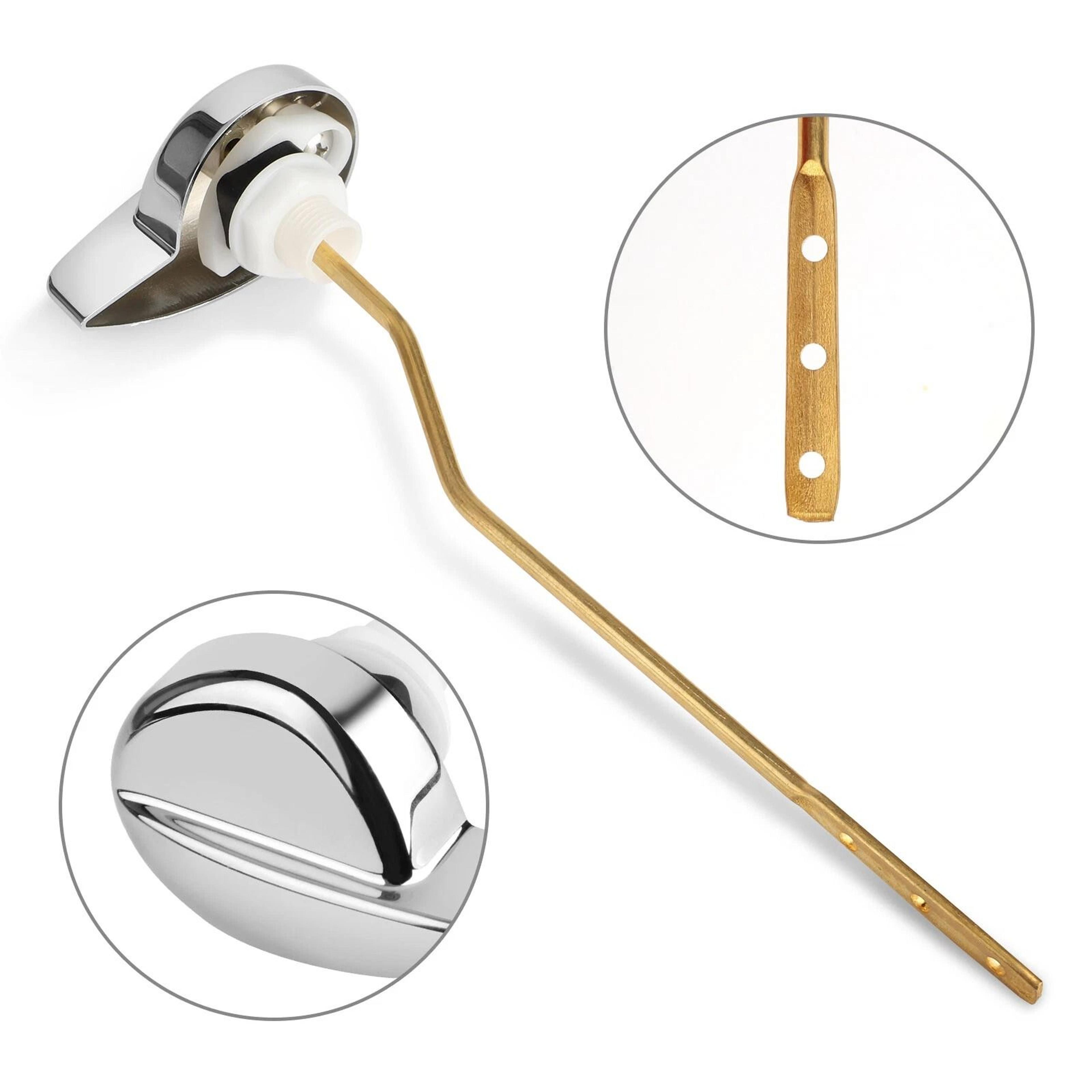 side mount toilet flush lever handle, easy use angle fits