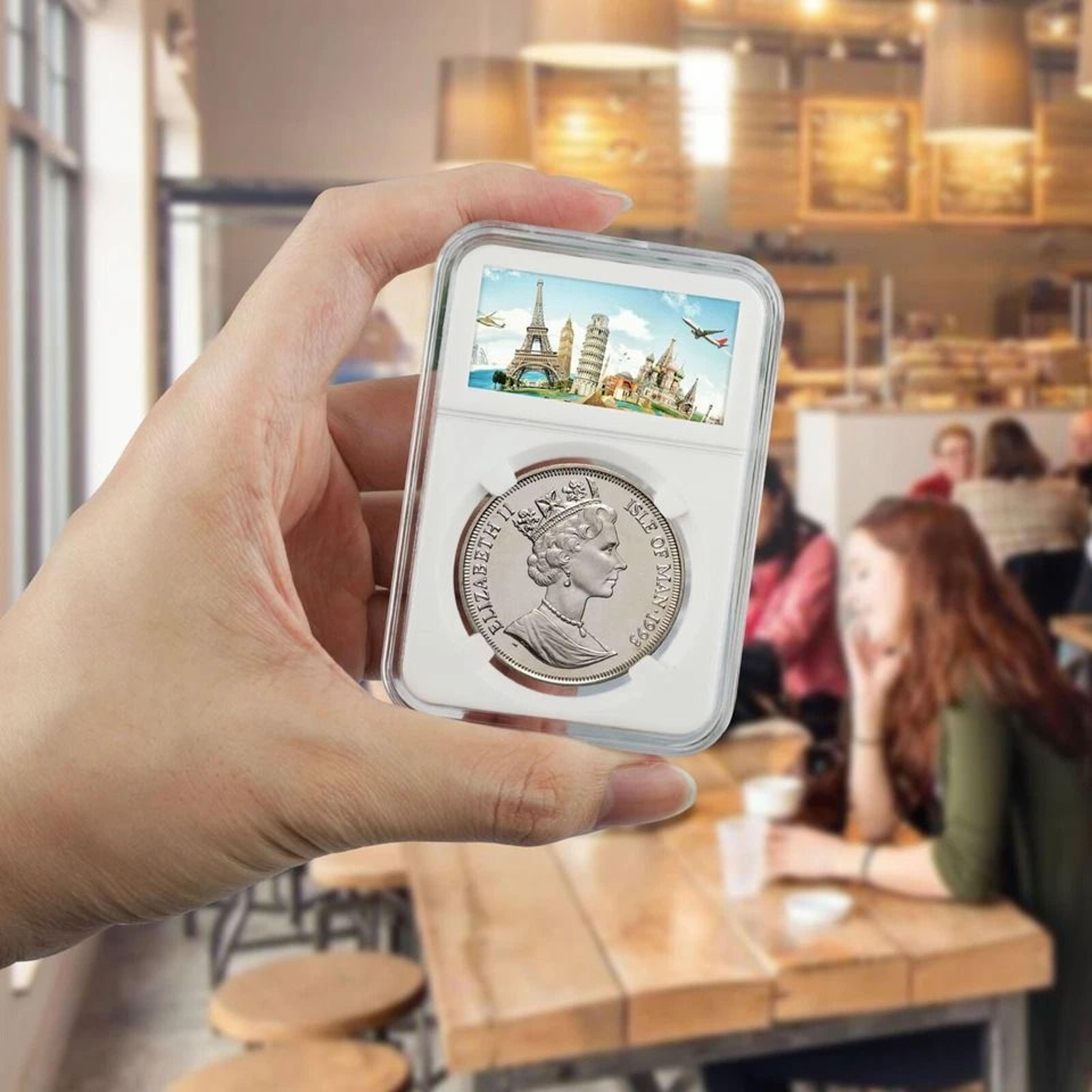 coin slab display holder, storage collection case
