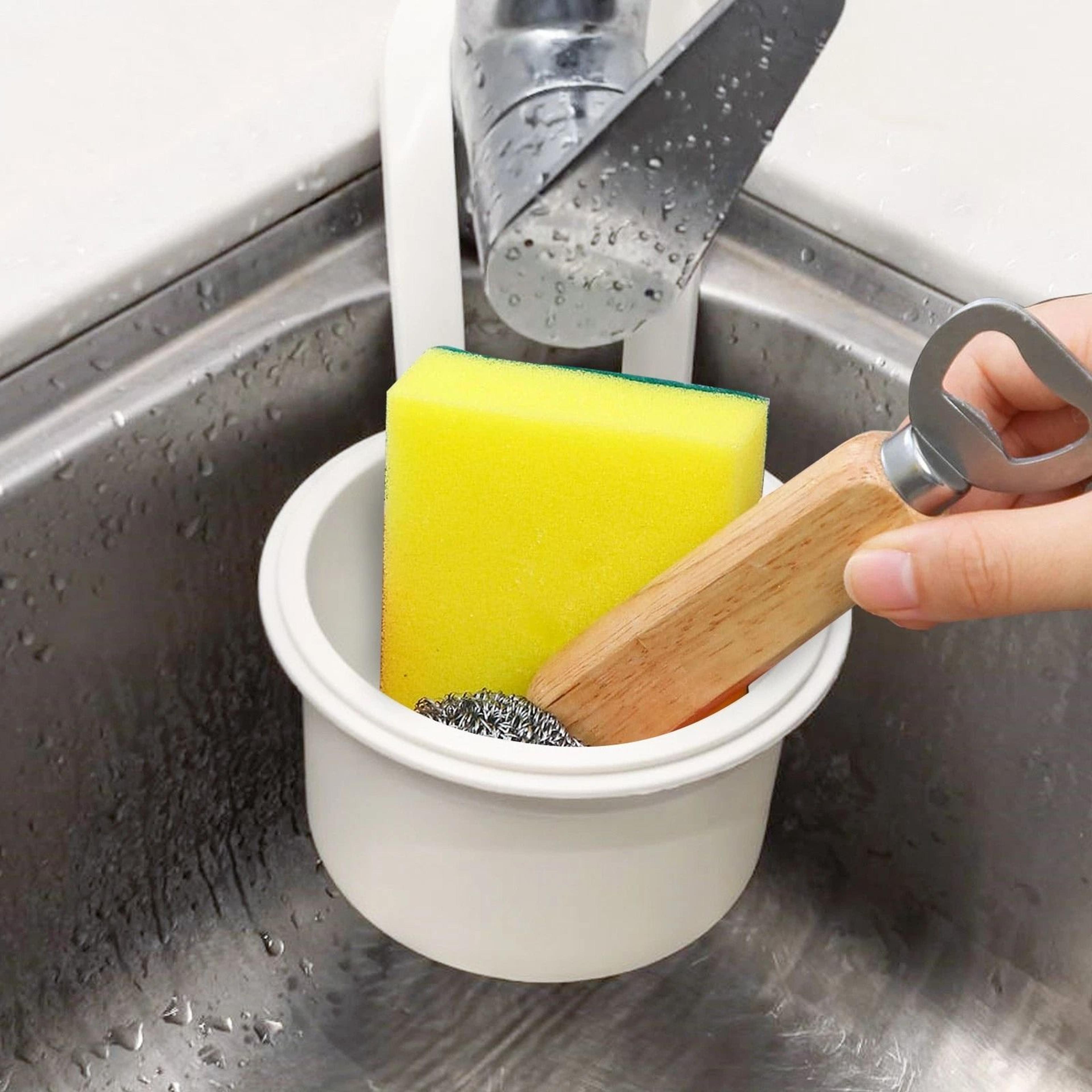 automatic dumping sink strainer, efficient drainage and residue filter basket, easy installation