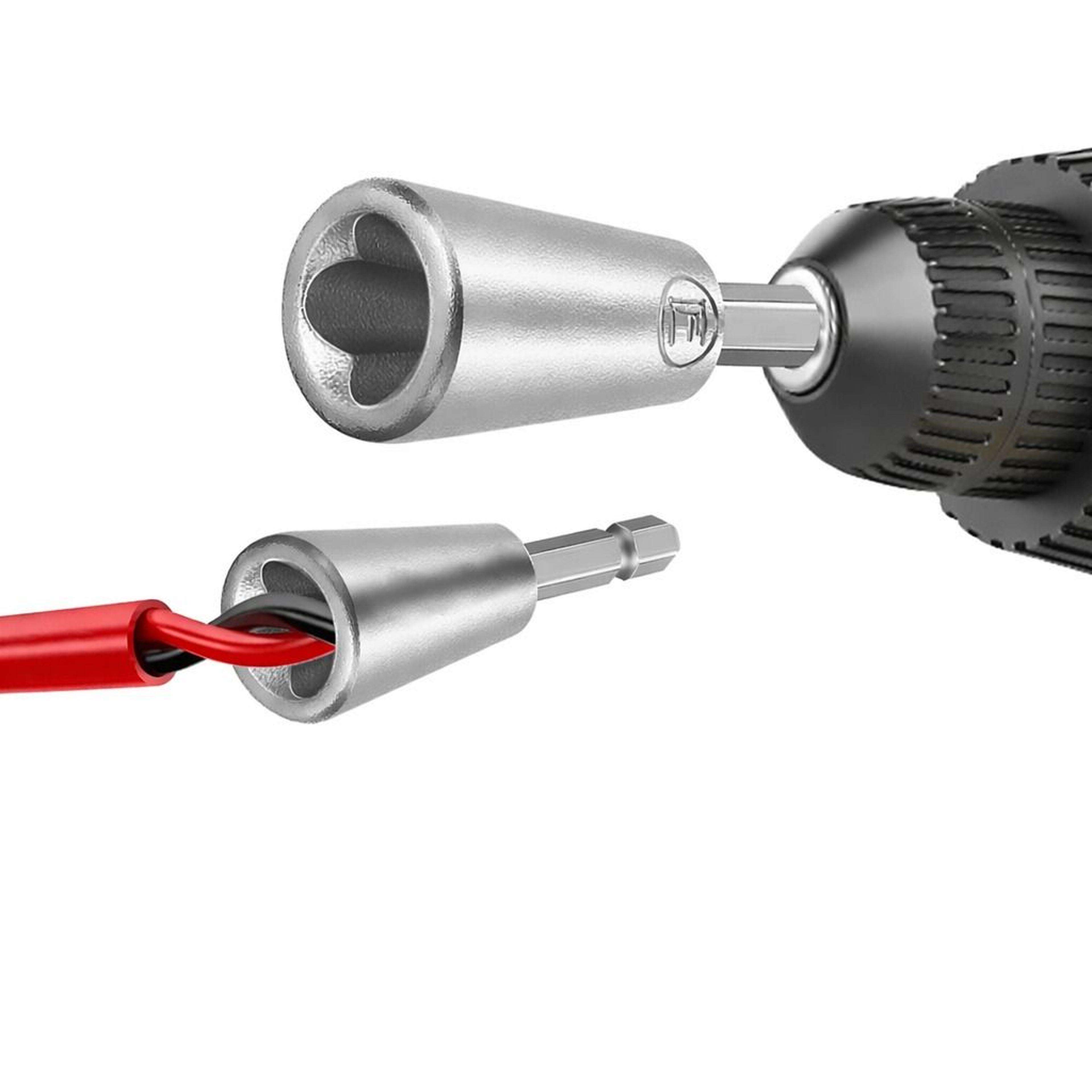 cable twister set for electrical drills, wire strippers and twisting tools for easy electrical work