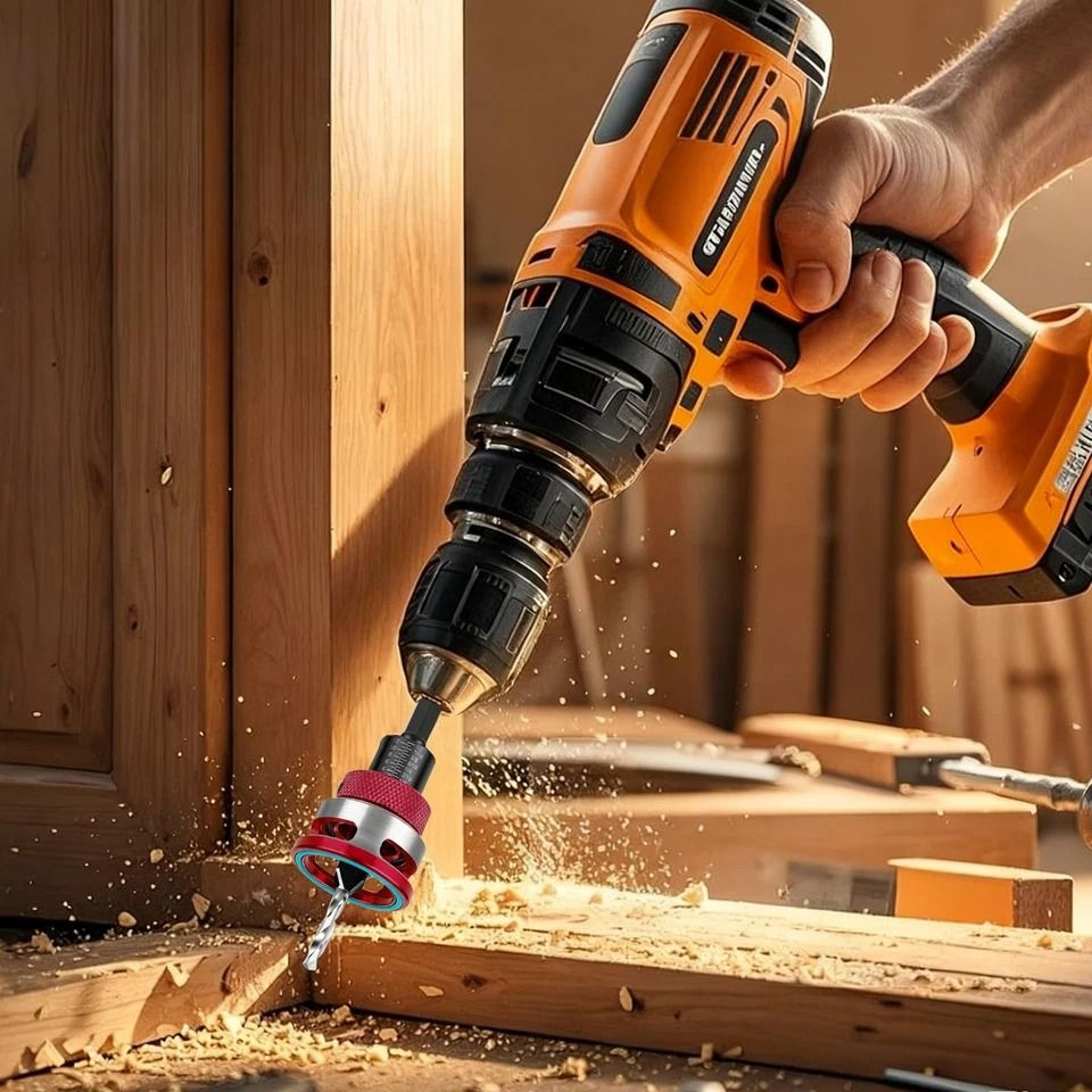 countersink drill bit set with adjustable depth stop for precision woodworking