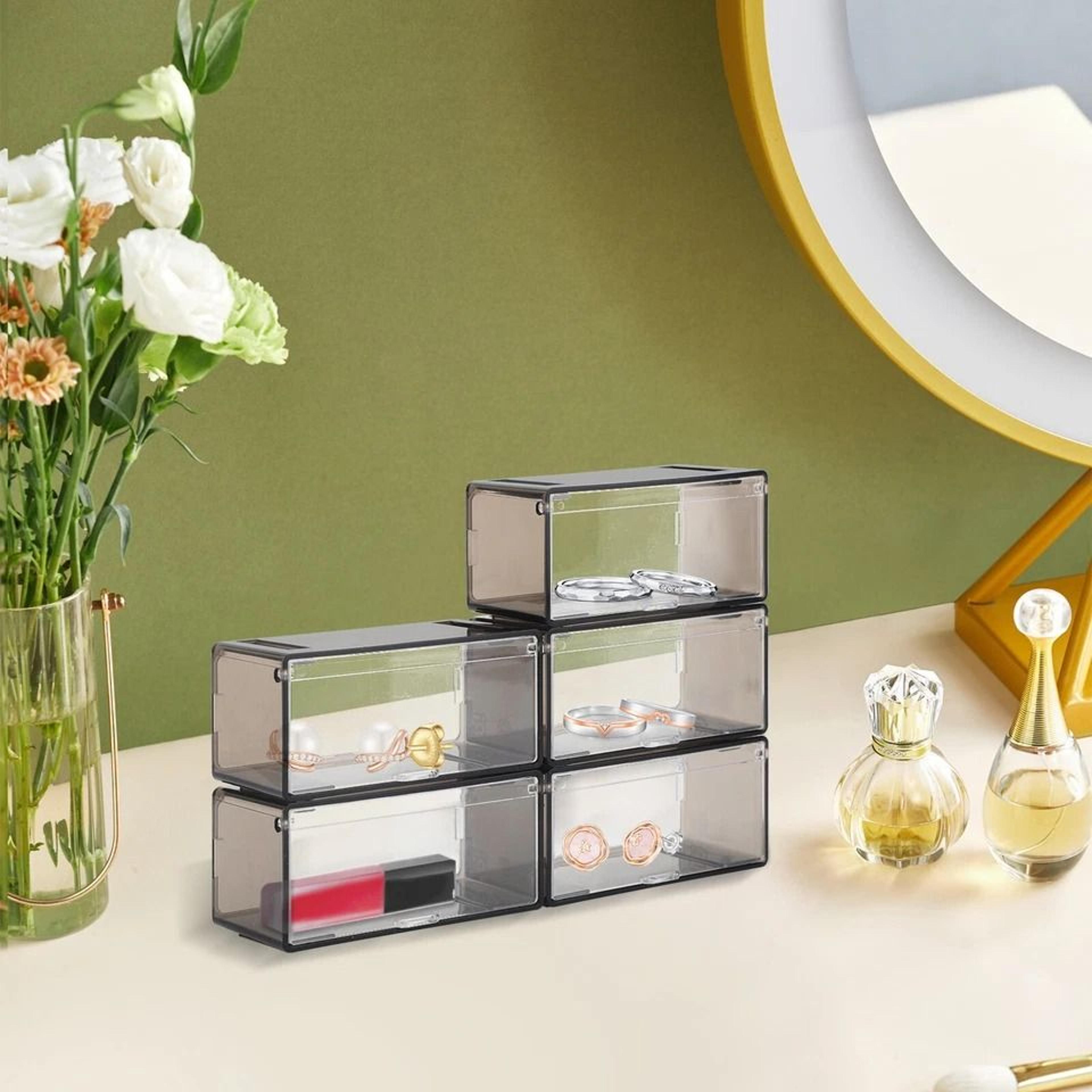 acrylic dust proof display case for scale model car storage - freely stackable, durable and transparent