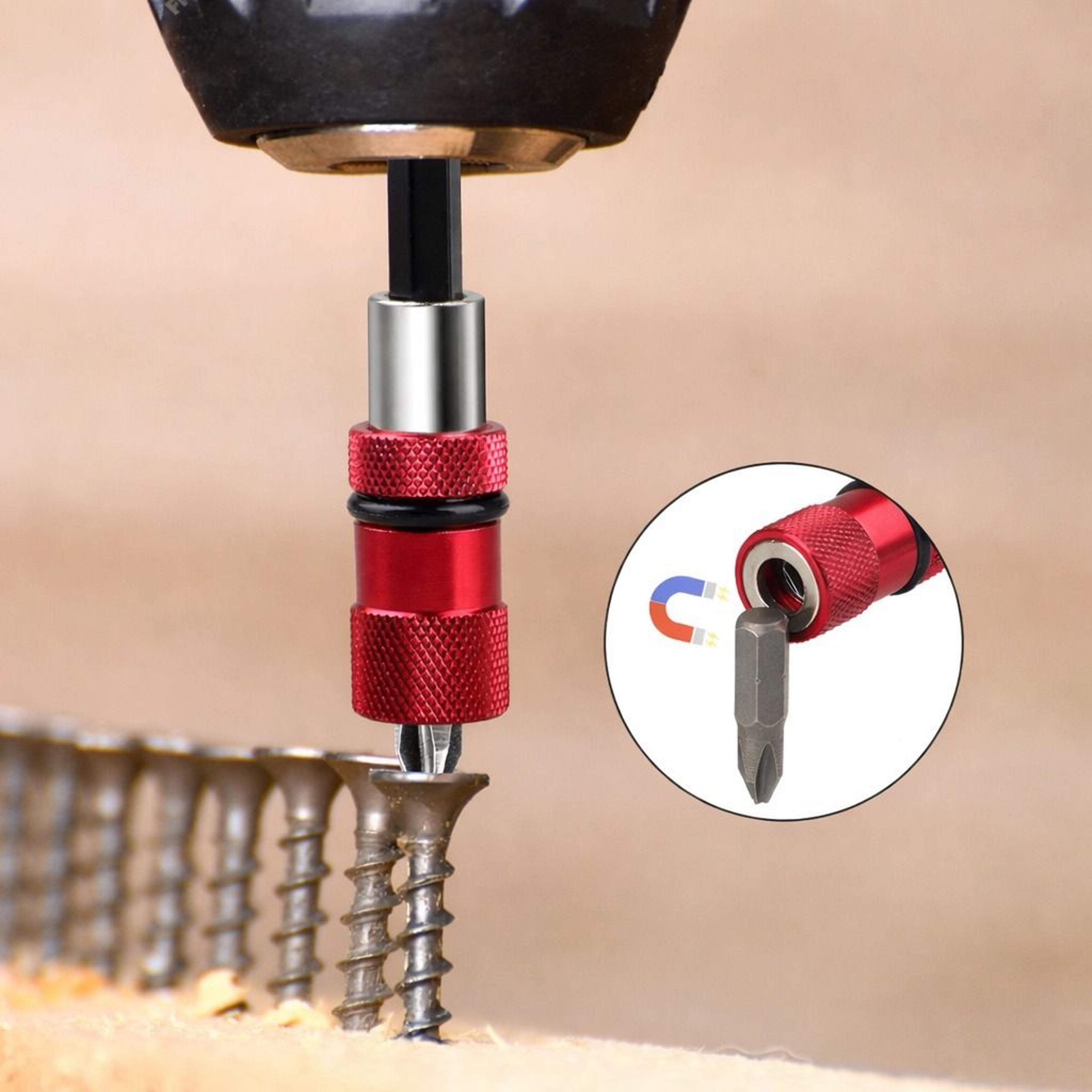 drill extension bit holder with quick release - magnetic